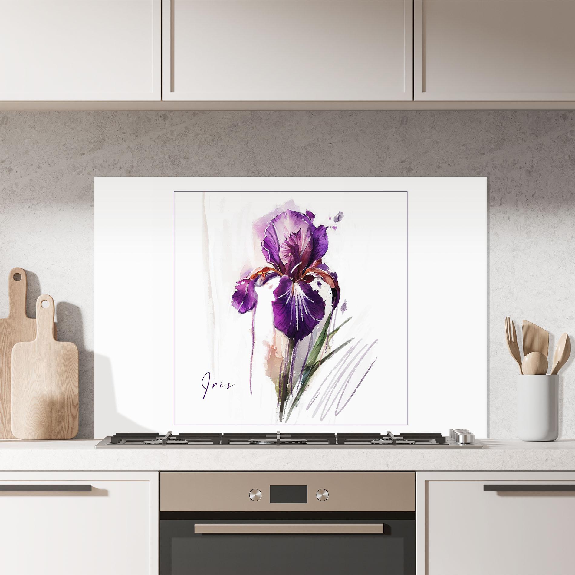 Konyhai üveg hátfal Iris Art mockup 7