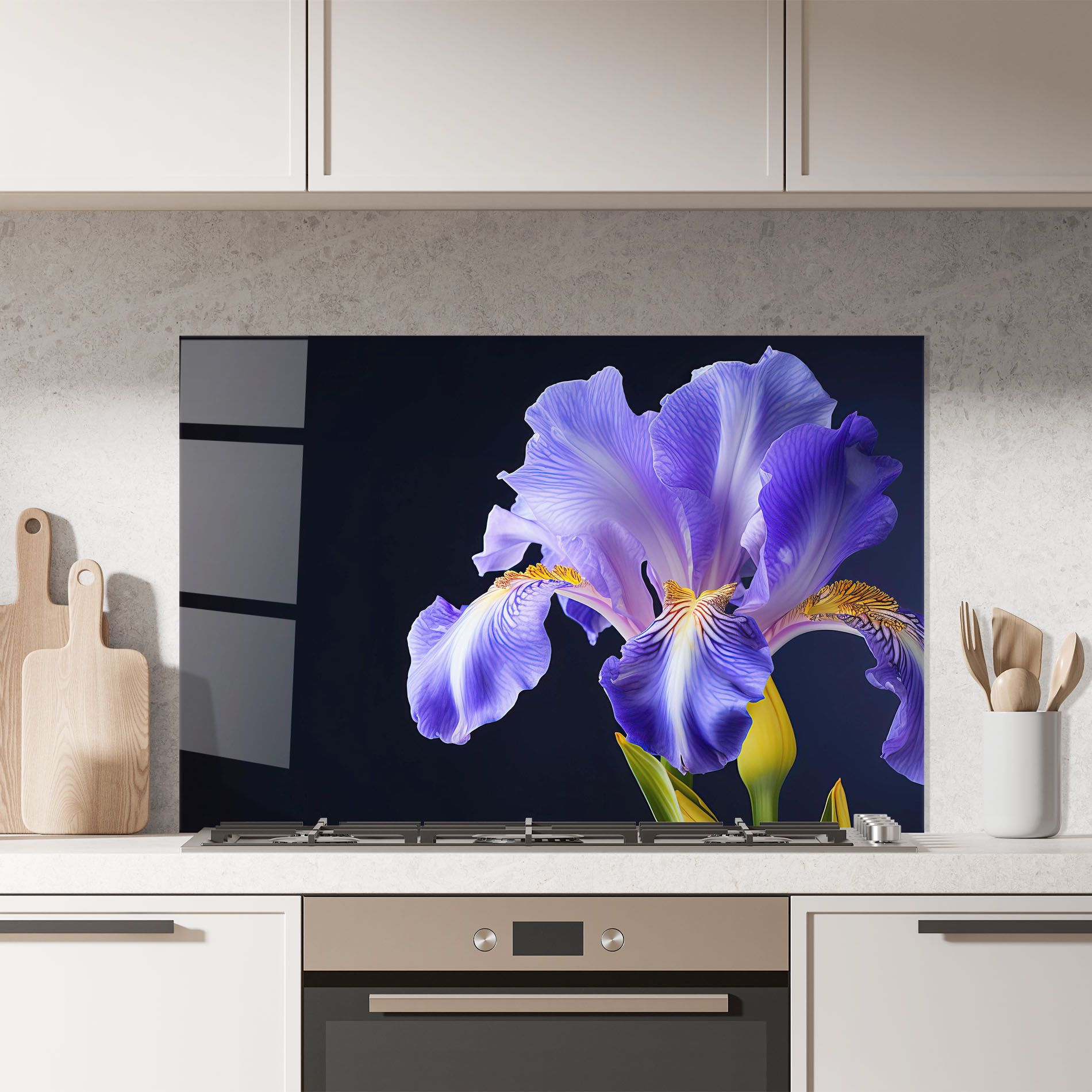 Purple Iris On Black mockup 7