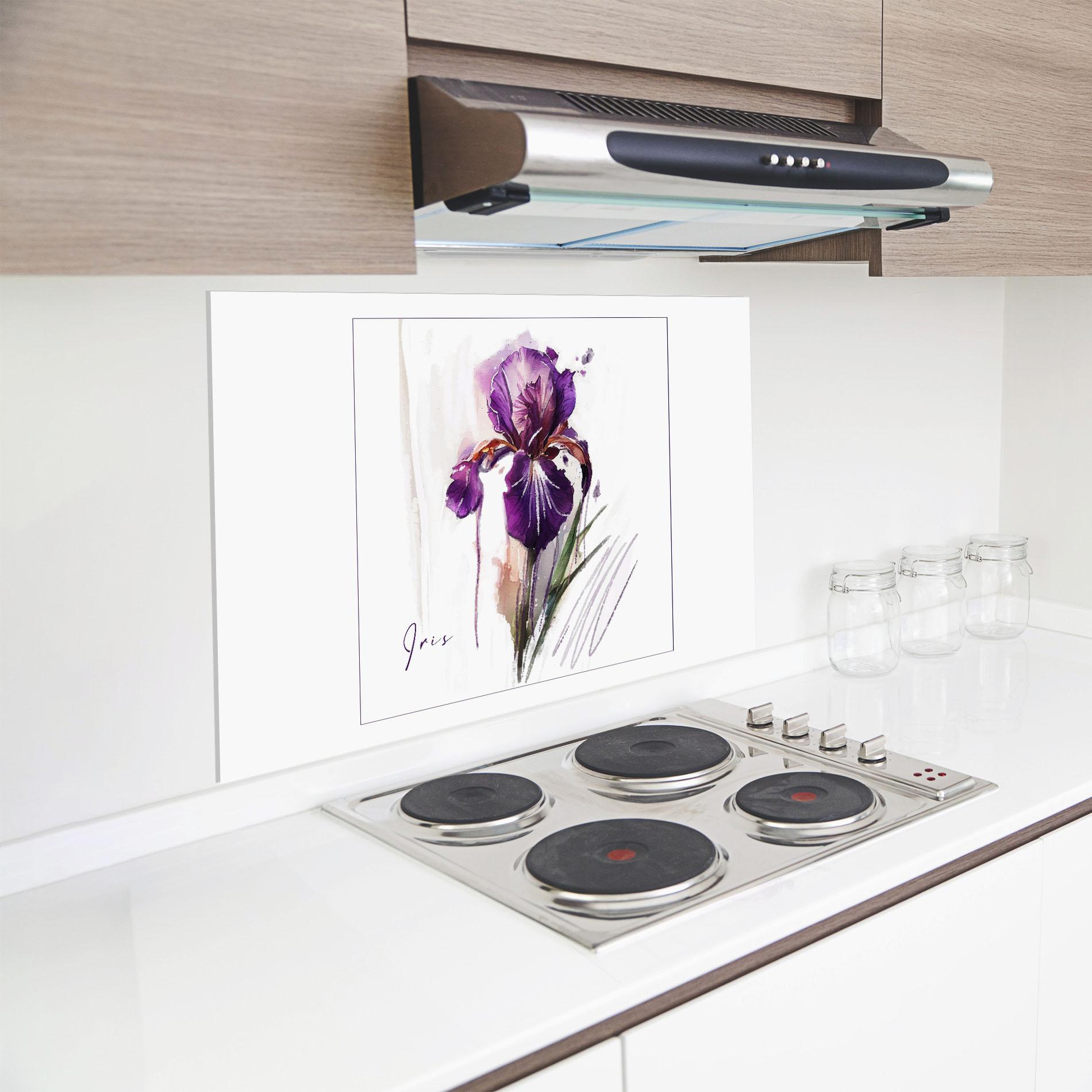 Konyhai üveg hátfal Iris Art mockup 8