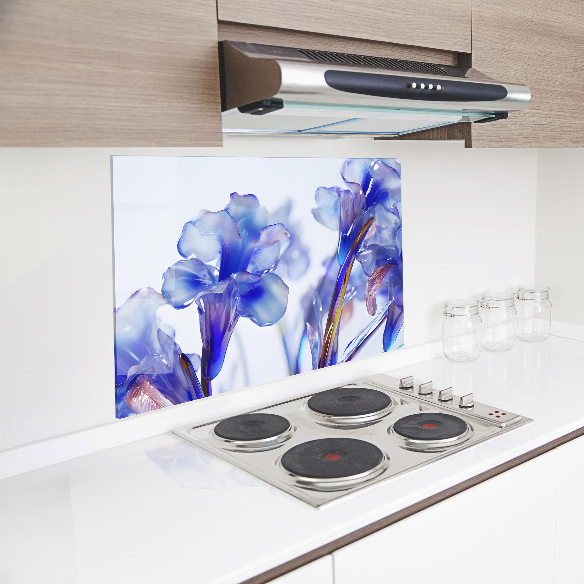 Konyhai üveg hátfal Iris Glass mockup 8