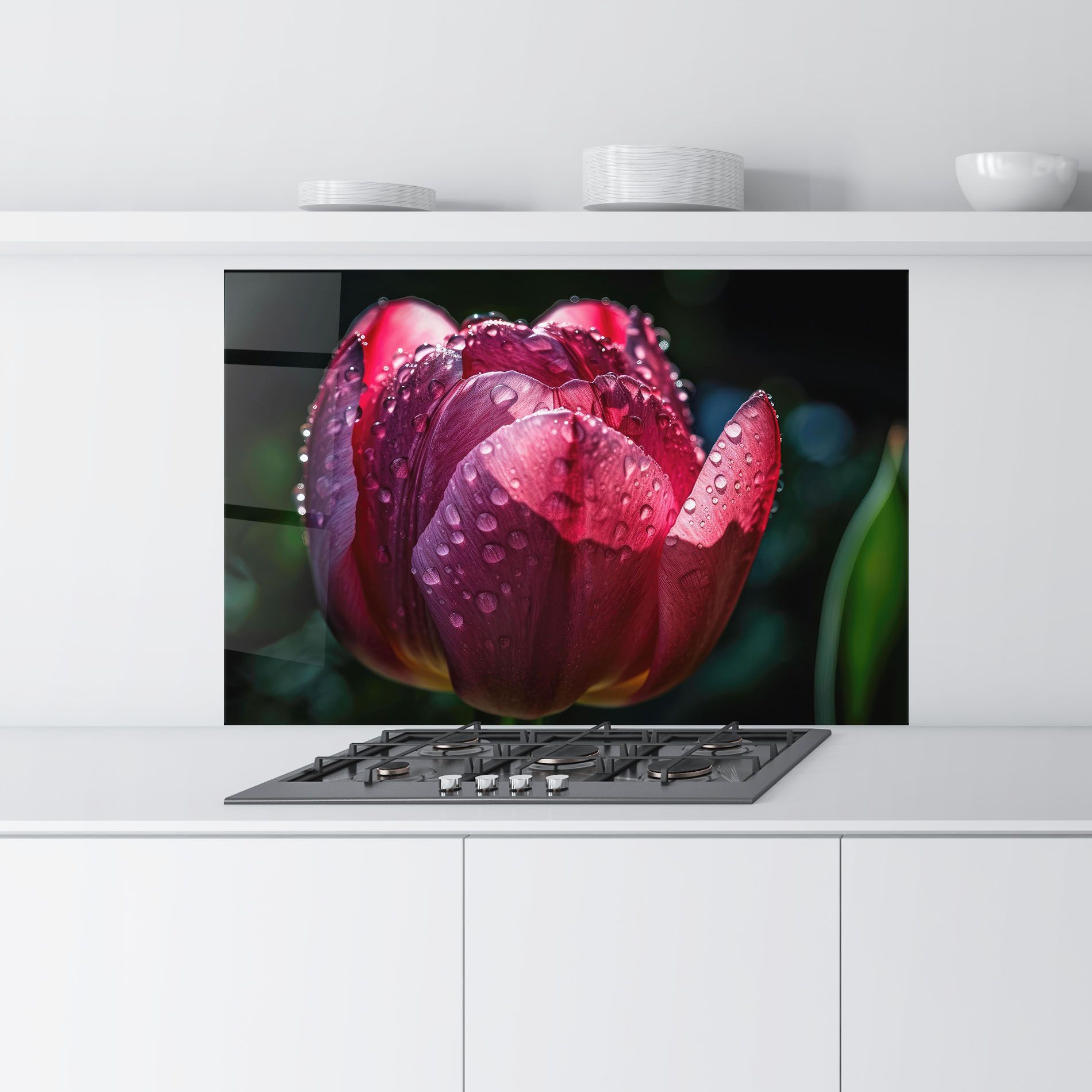 Pink Tulip After Rain mockup 9