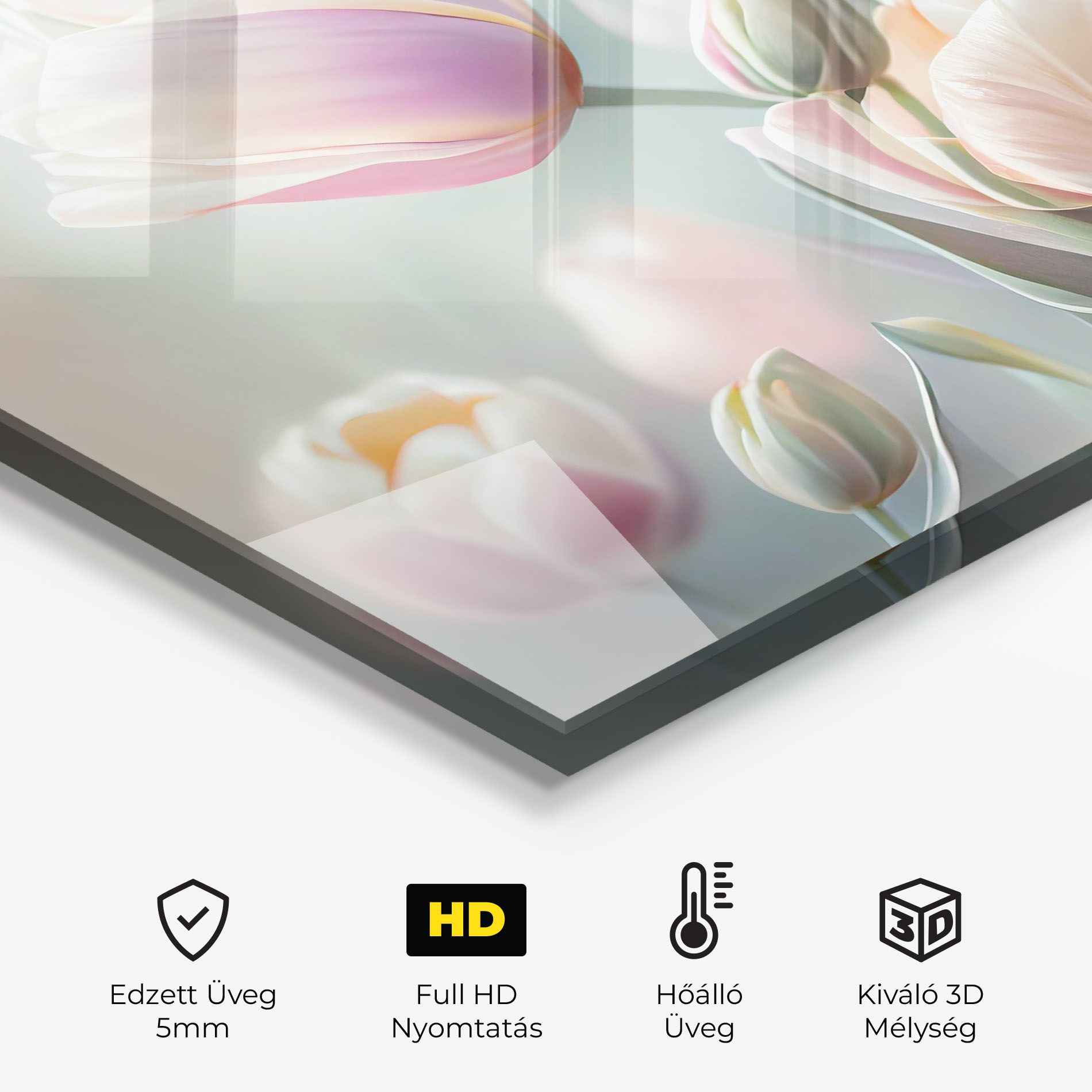 Dreamy White Tulips mockup 2