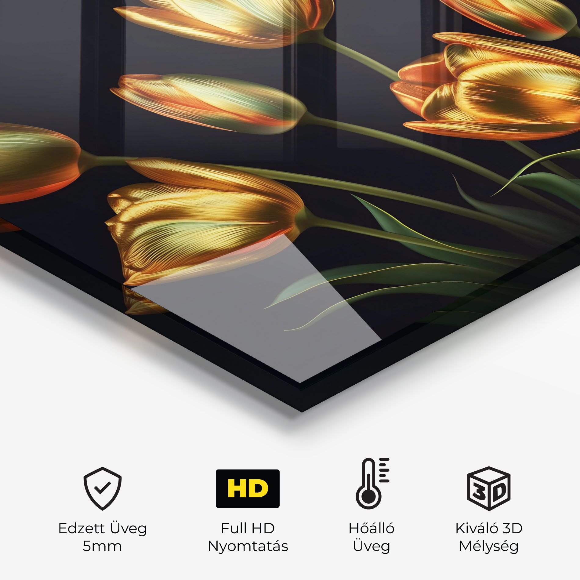 Gold Pretty Tulips mockup 2