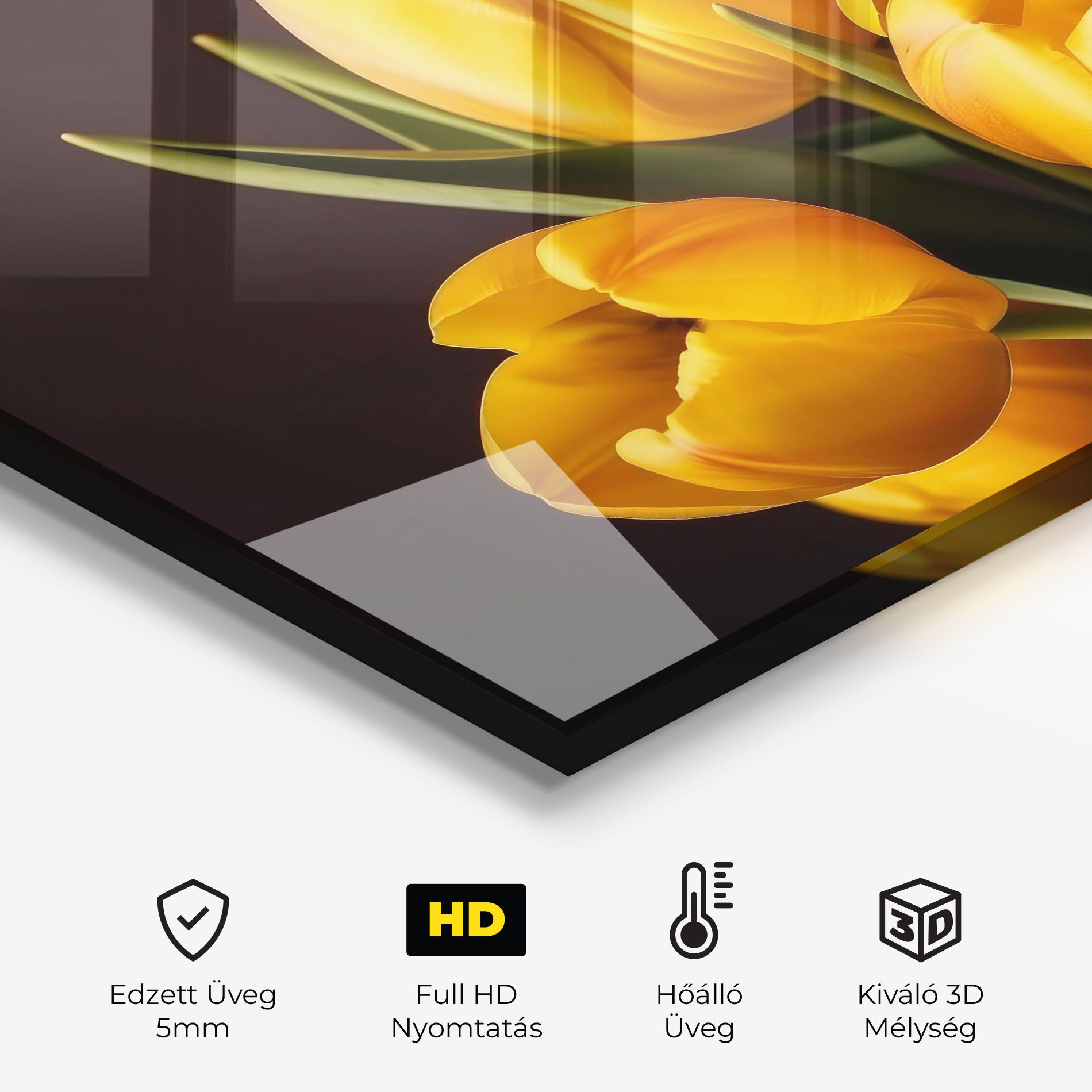 Strong Yellow Tulips mockup 2