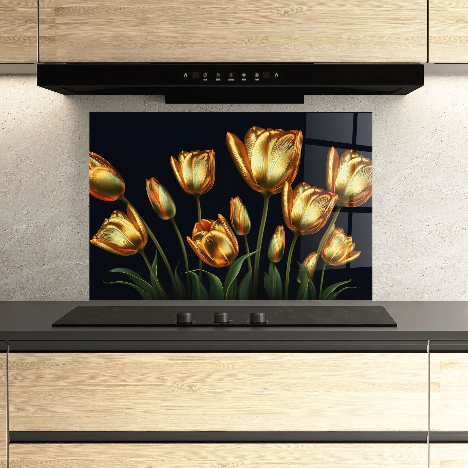 Gold Pretty Tulips mockup 3