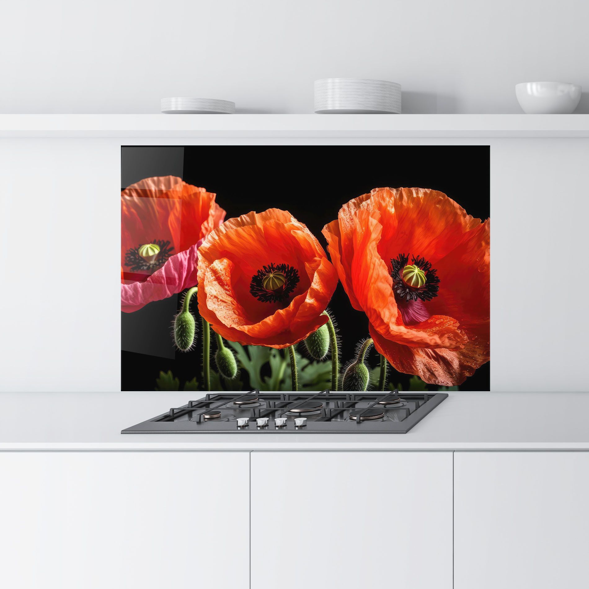 Dark Orange Poppies mockup 9