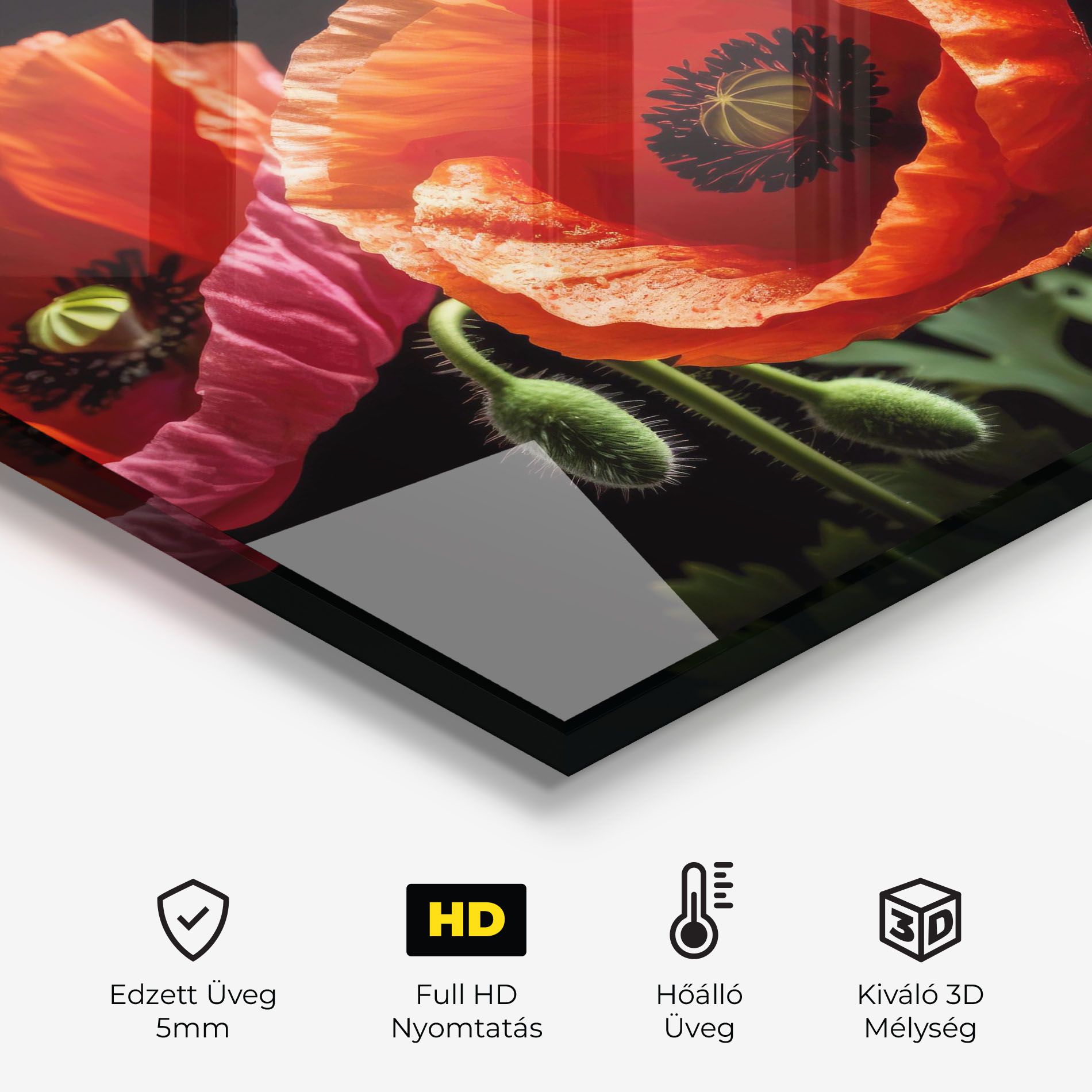 Dark Orange Poppies mockup 2