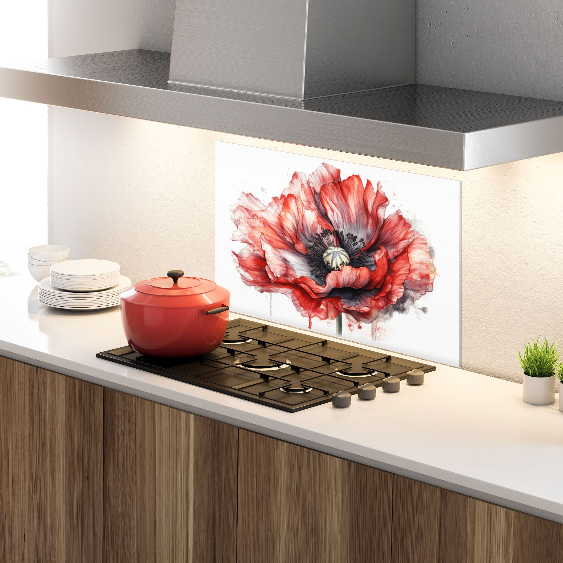Painted Red Poppy mockup 4