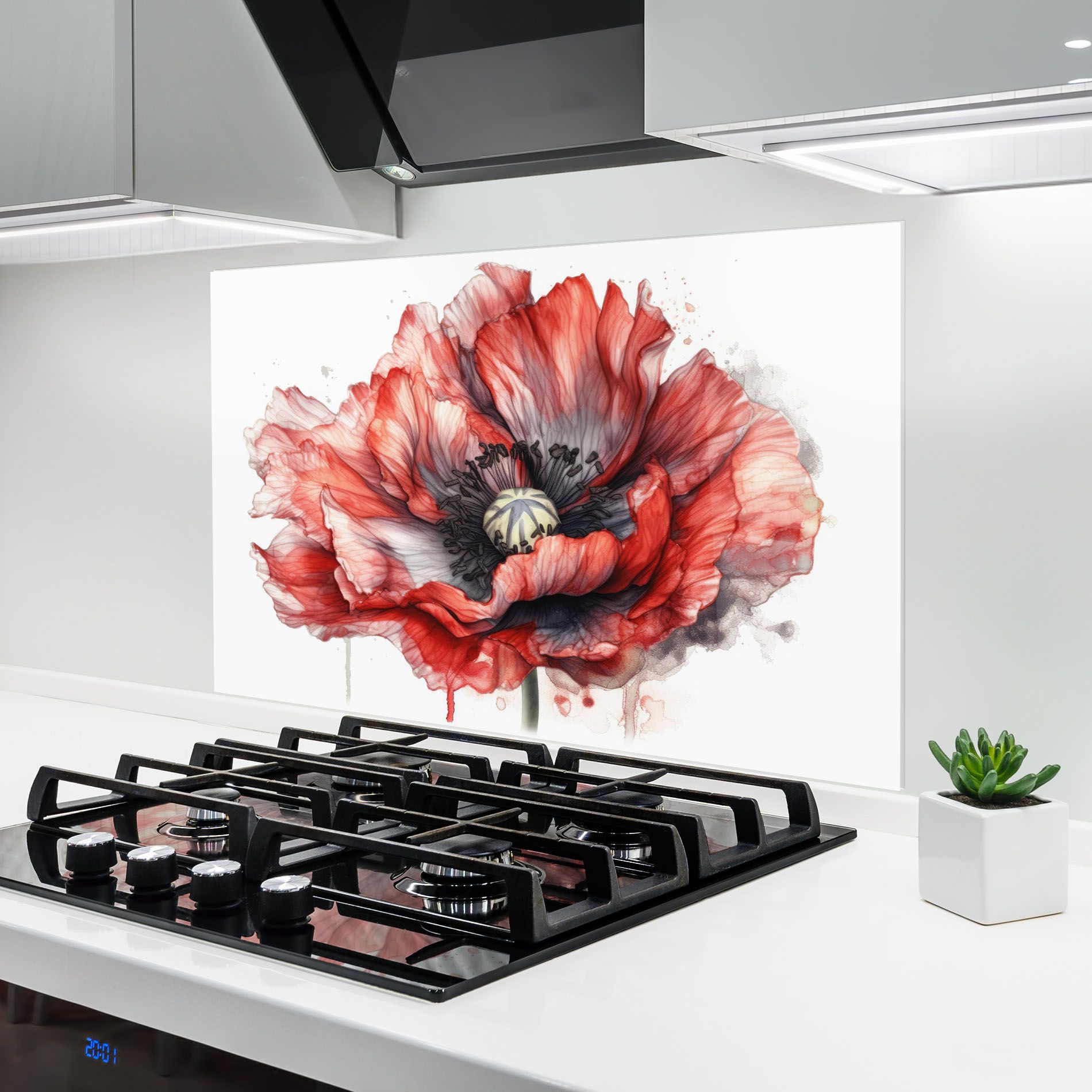 Painted Red Poppy mockup 6