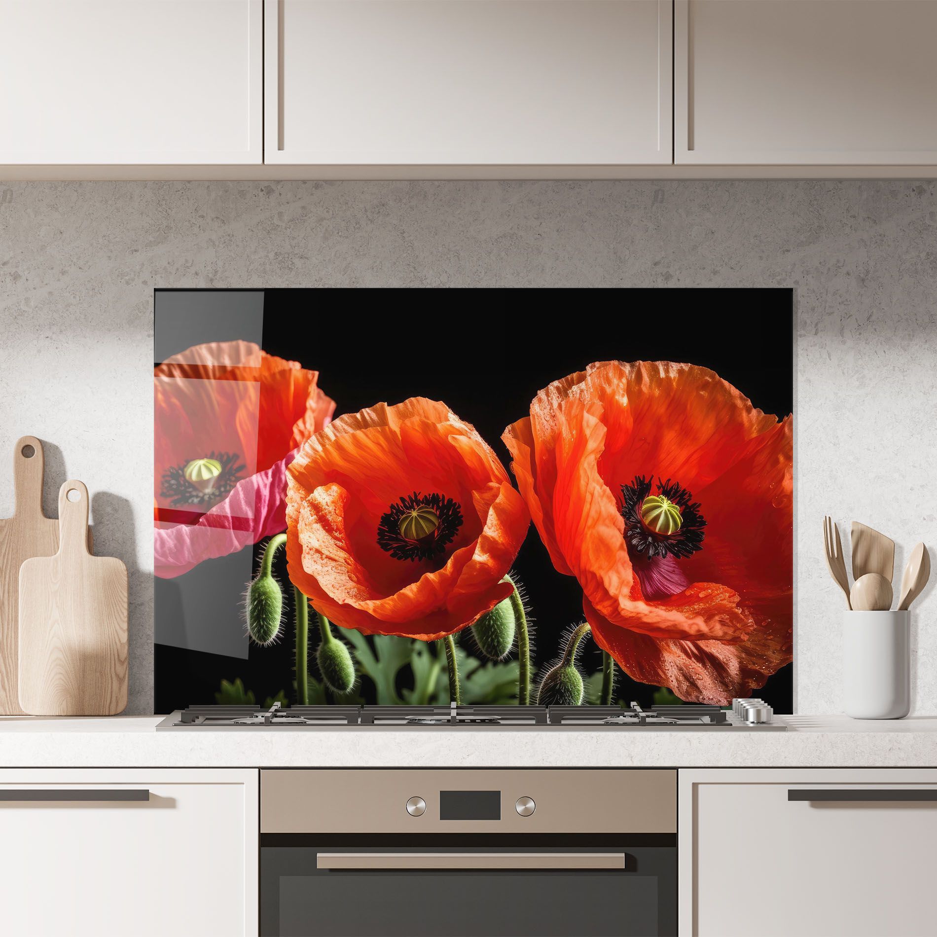 Dark Orange Poppies mockup 7