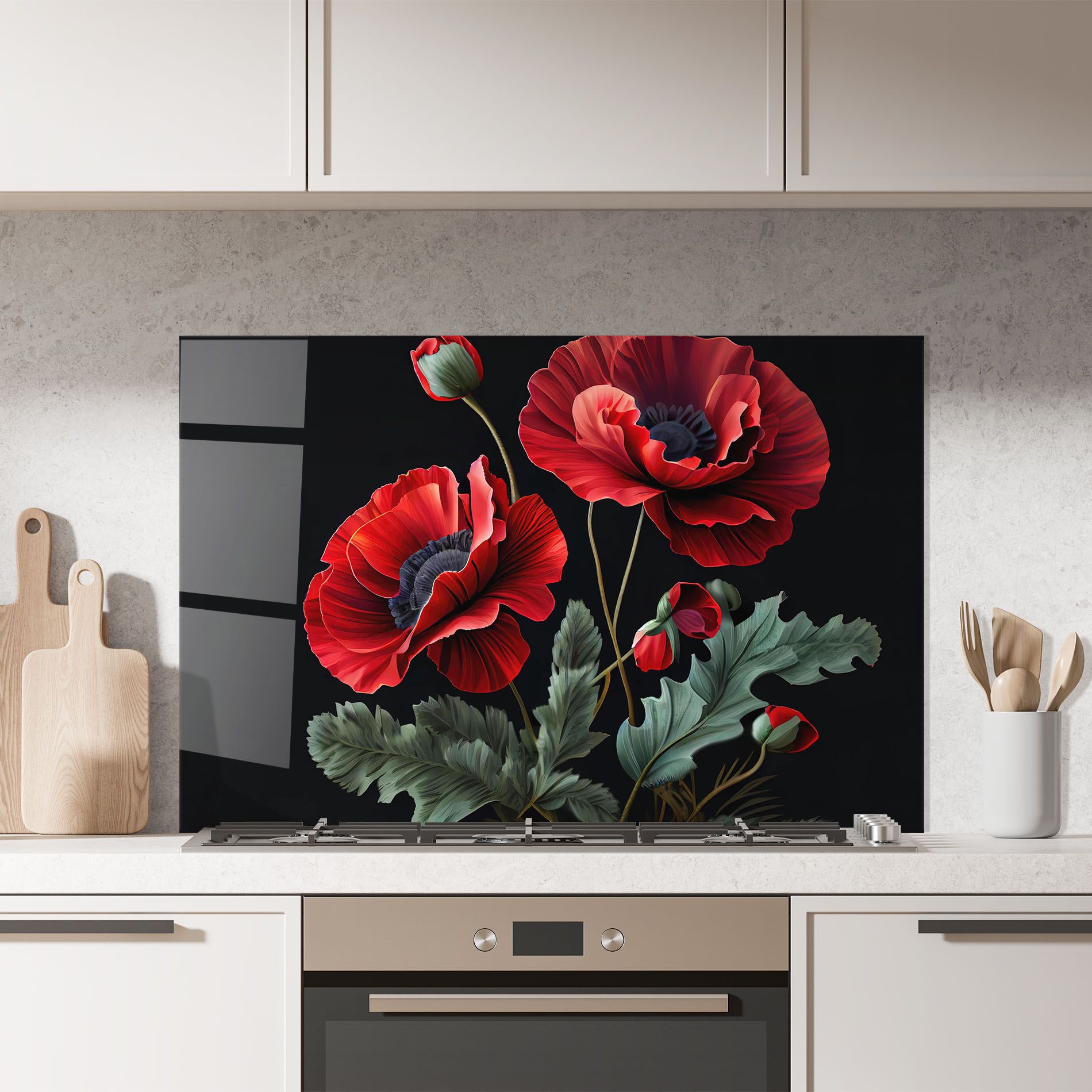 Poppy On Black mockup 7