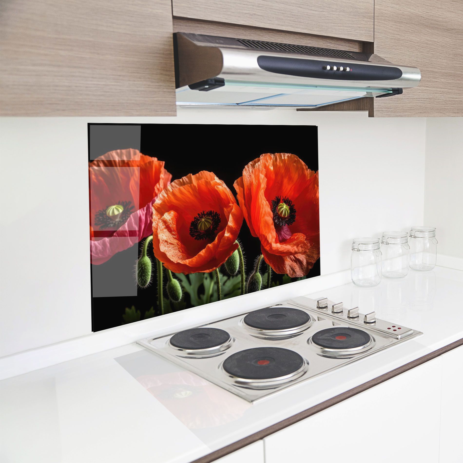 Dark Orange Poppies mockup 8