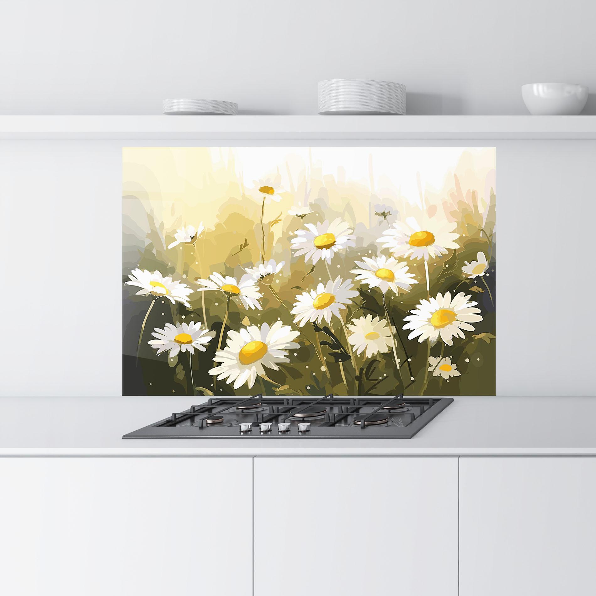 Konyhai üveg hátfal Daily Daisy mockup 9