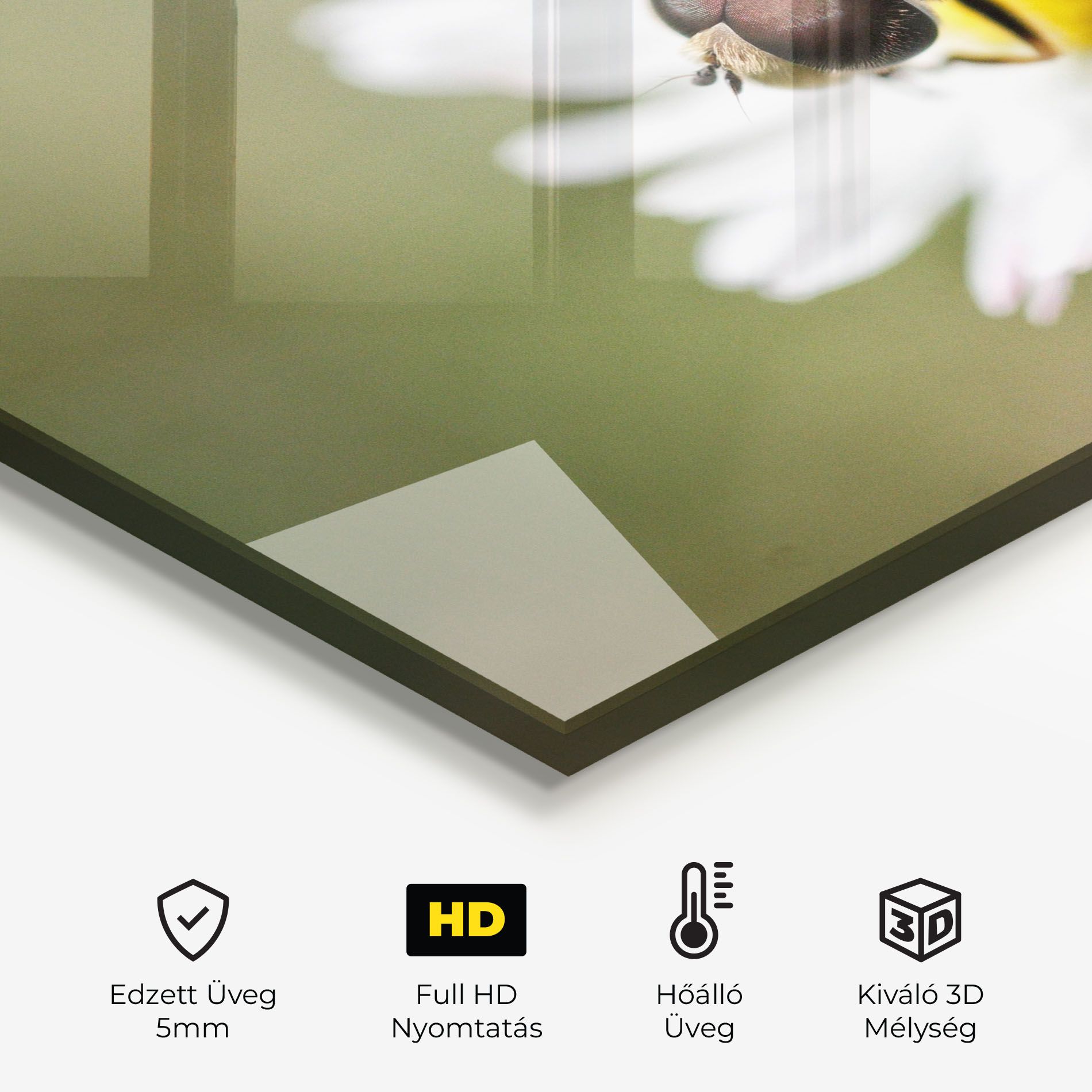 Bee On Small Daisy mockup 2