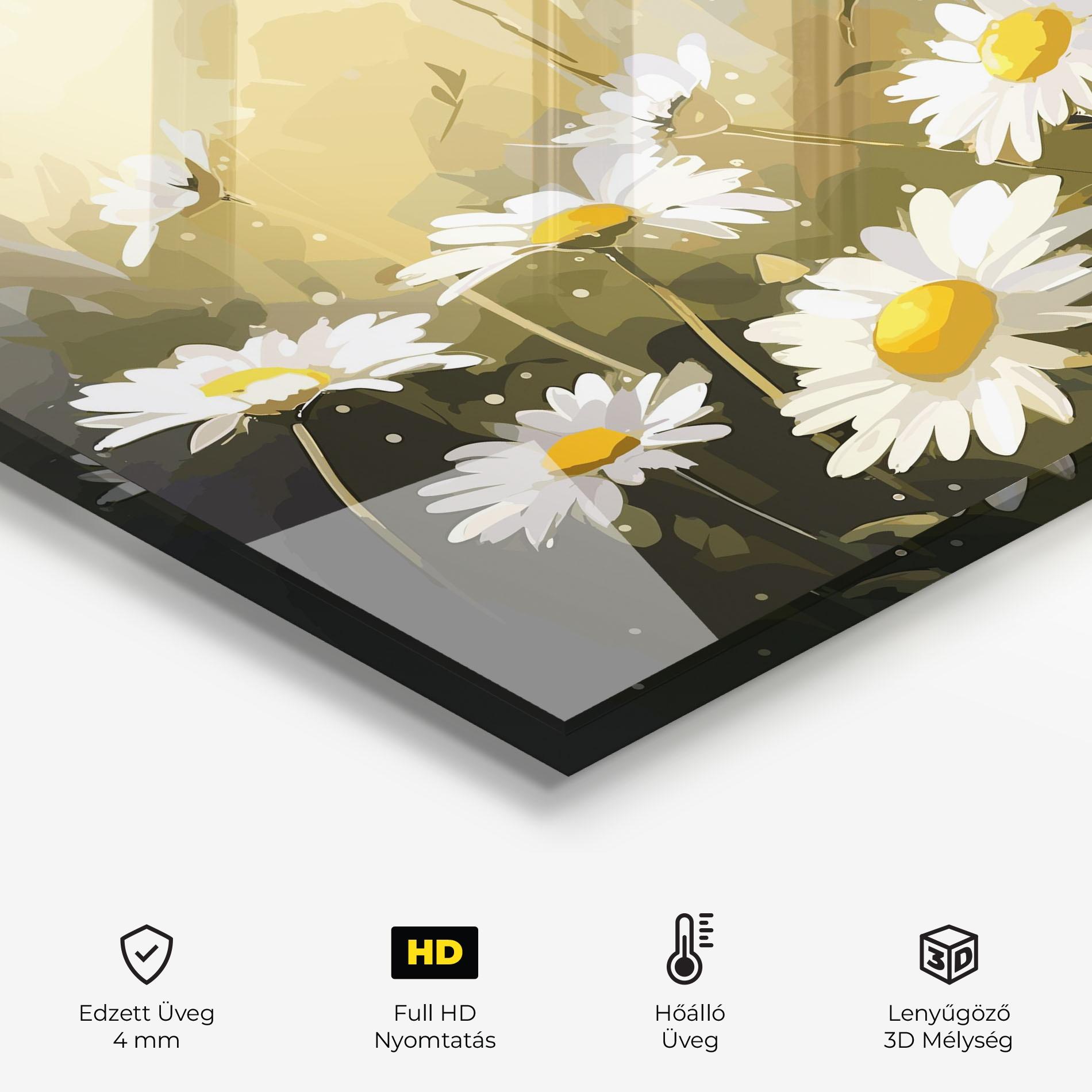 Konyhai üveg hátfal Daily Daisy mockup 2