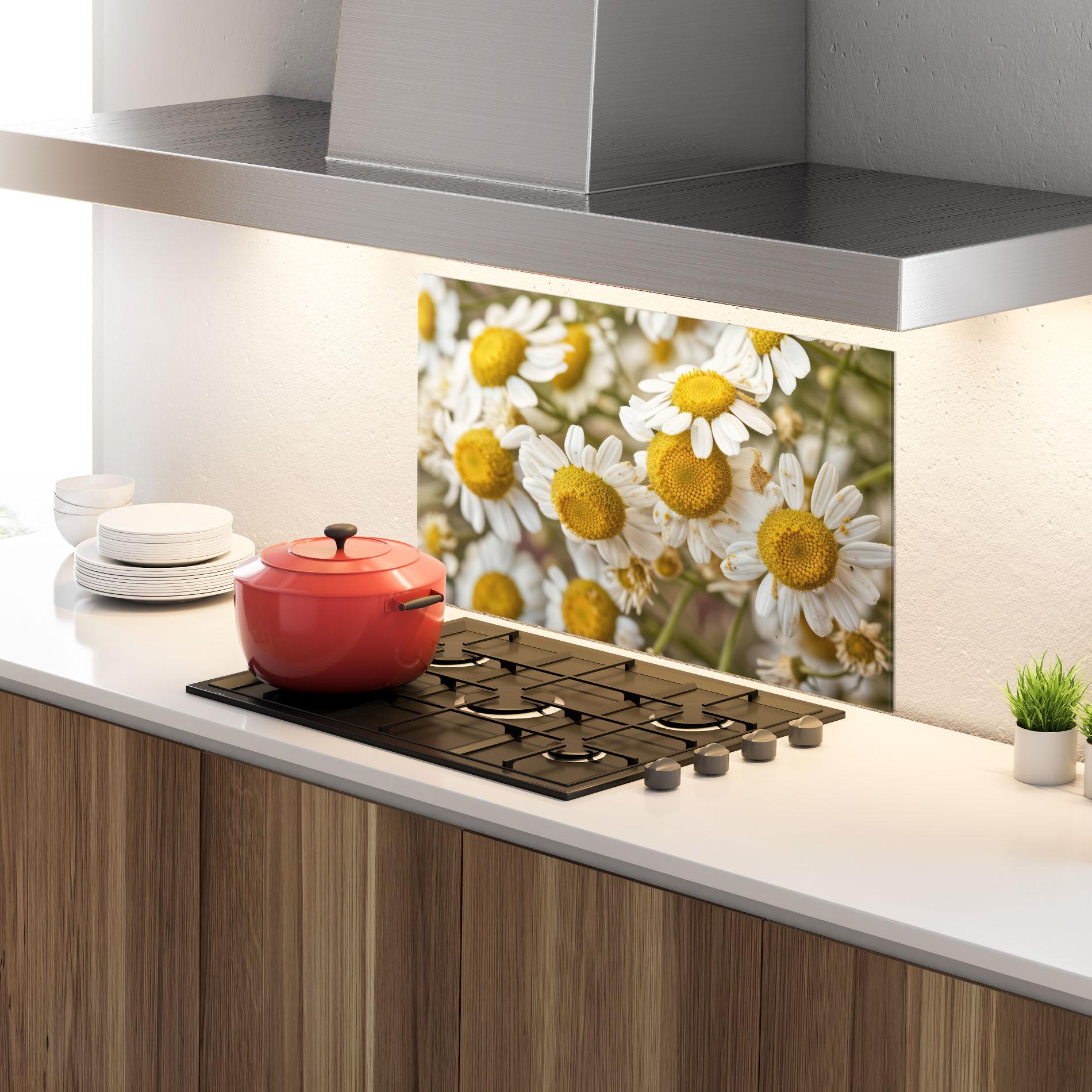 Konyhai üveg hátfal Daisy Wall mockup 4