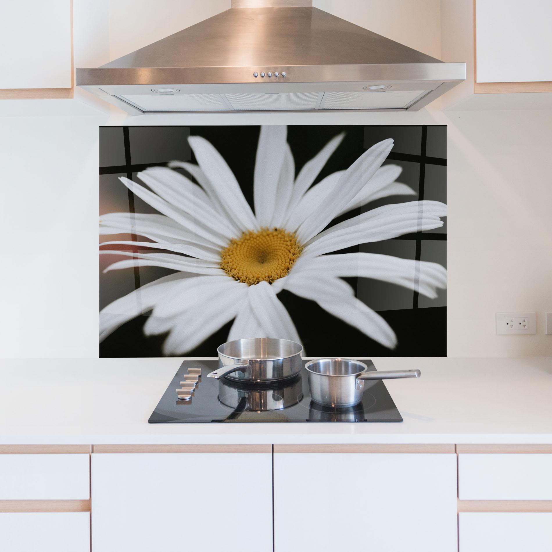 Konyhai üveg hátfal Big Daisy mockup 5
