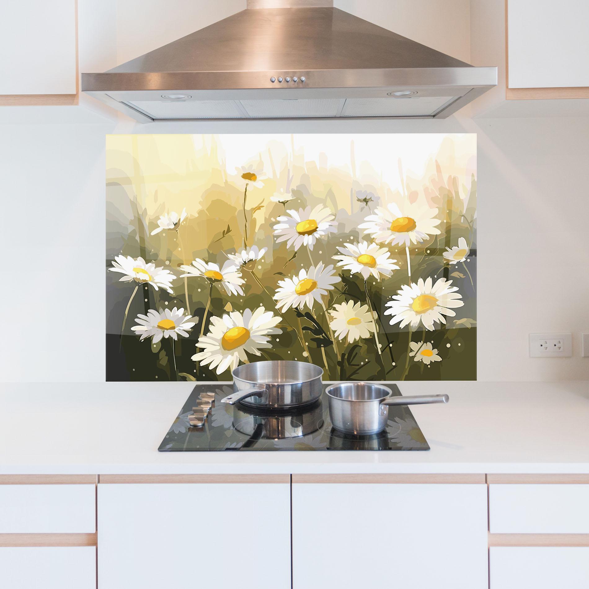 Konyhai üveg hátfal Daily Daisy mockup 5