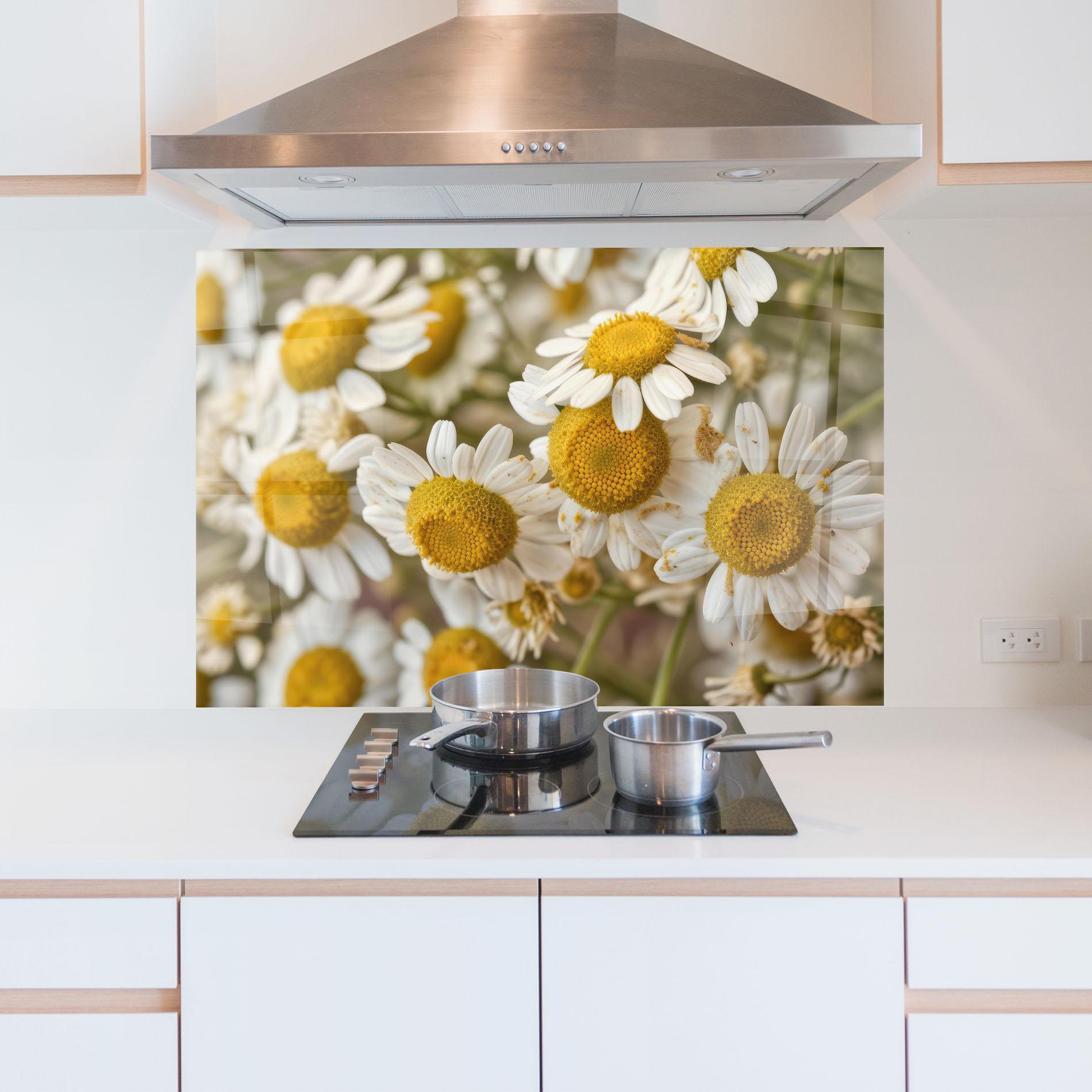 Konyhai üveg hátfal Daisy Wall mockup 5