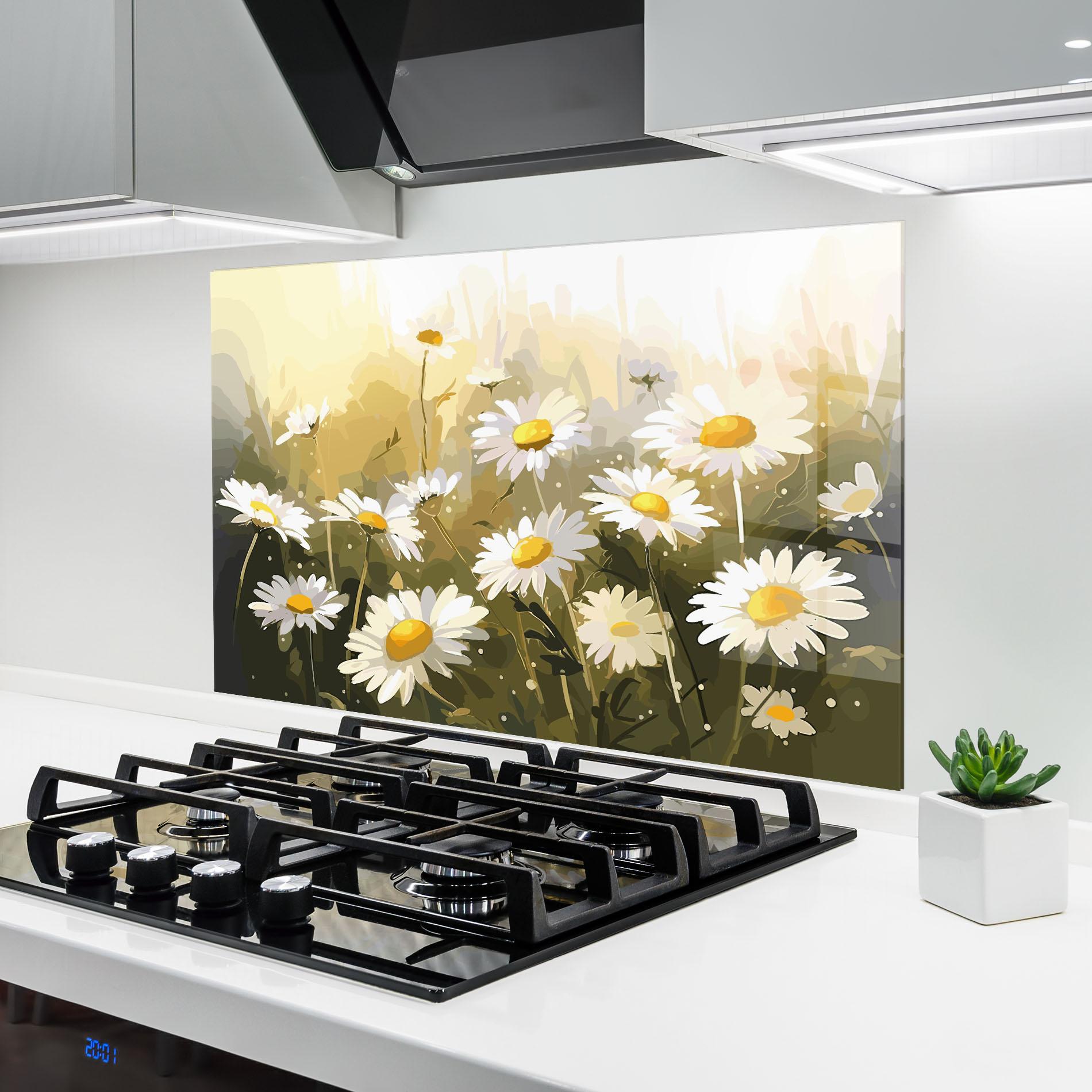 Konyhai üveg hátfal Daily Daisy mockup 6