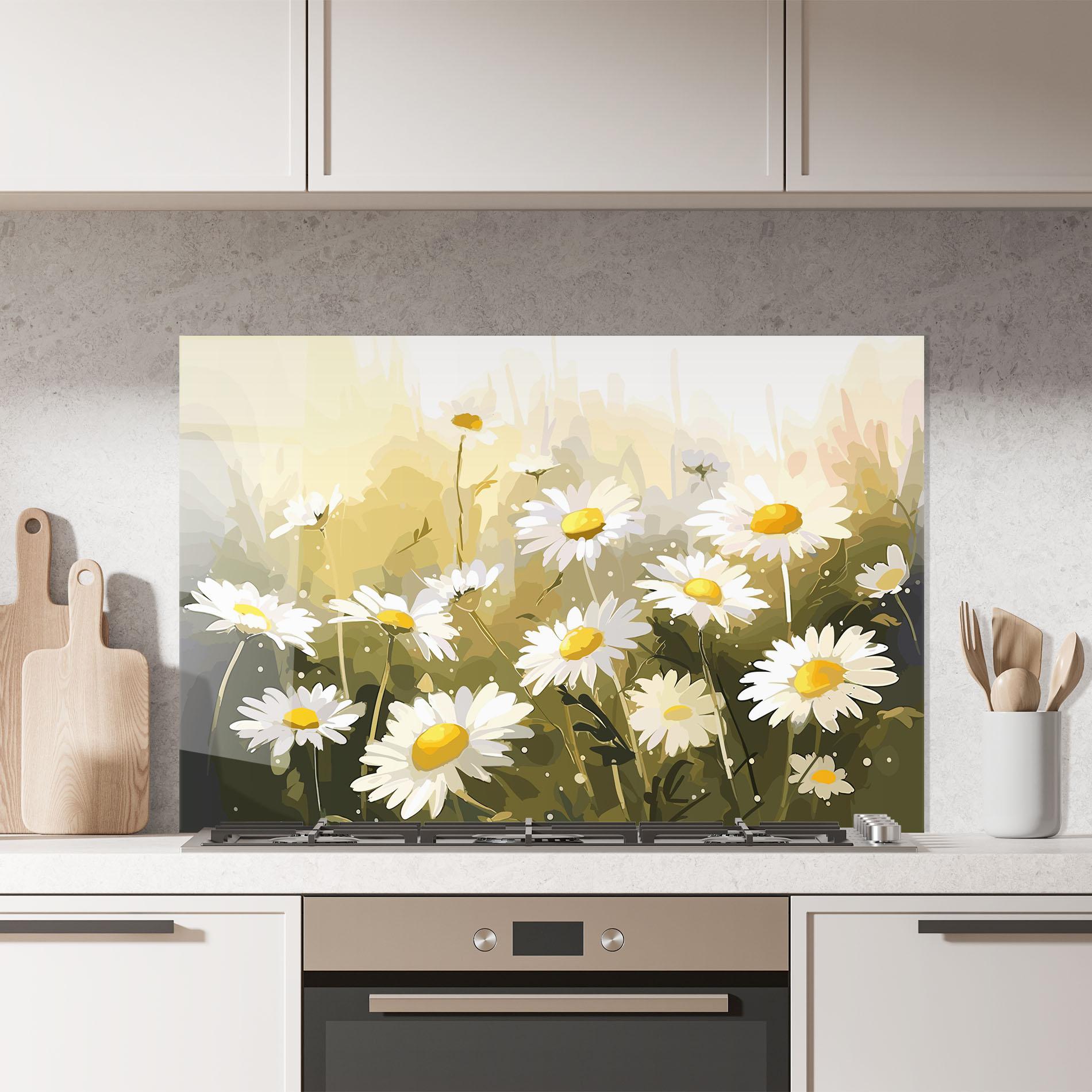 Konyhai üveg hátfal Daily Daisy mockup 7