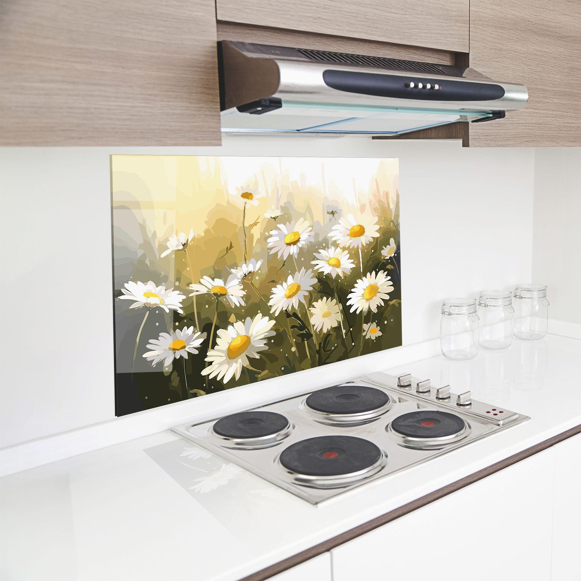 Konyhai üveg hátfal Daily Daisy mockup 8