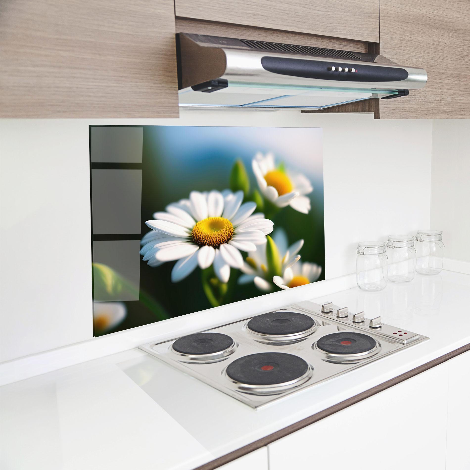 Konyhai üveg hátfal Daisy In The Sun mockup 8