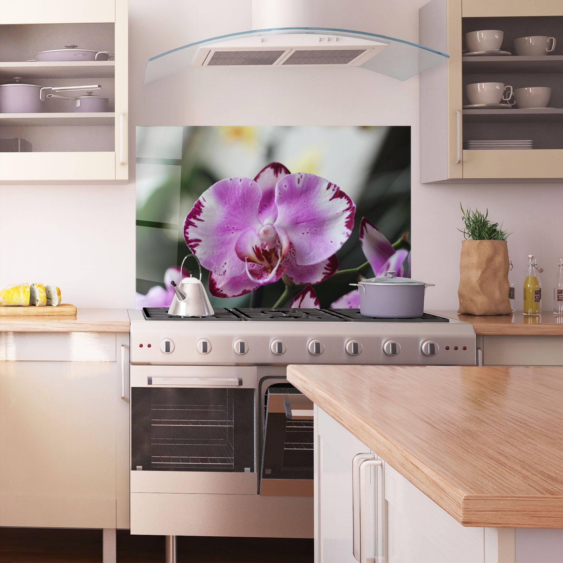 Dark Purple Orchids In Nature mockup 1