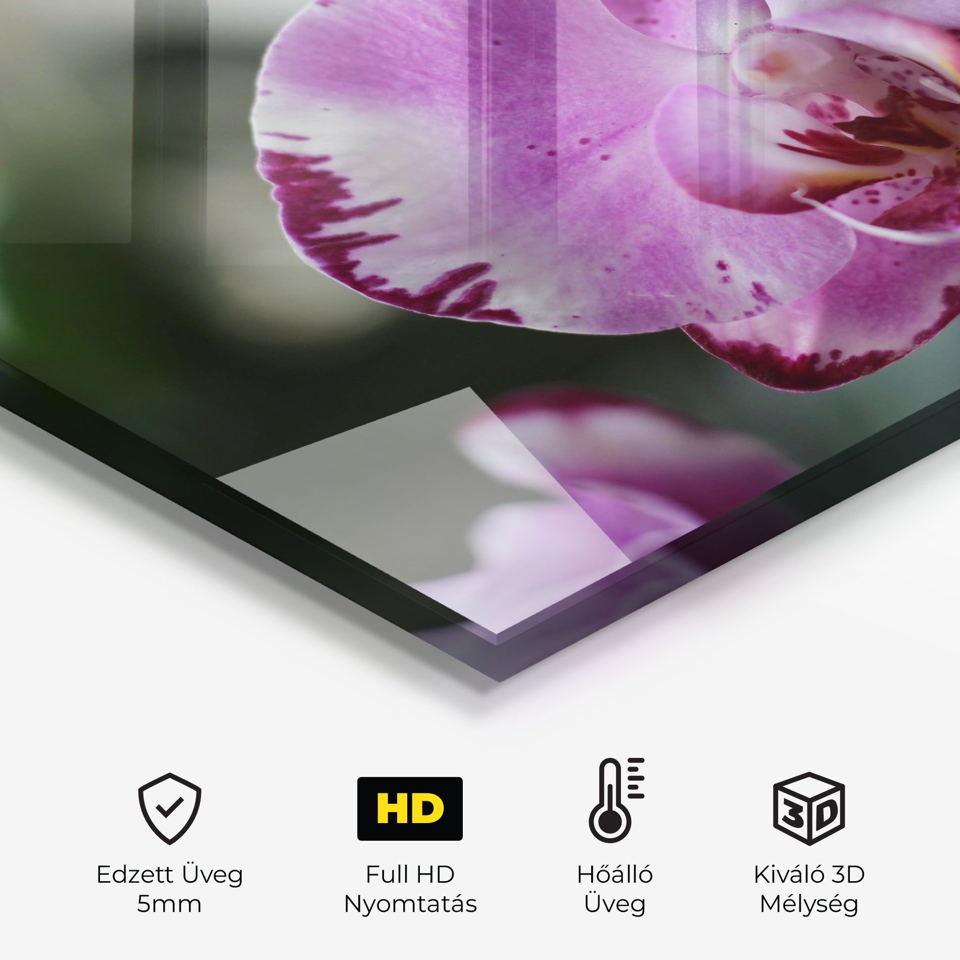 Dark Purple Orchids In Nature mockup 2