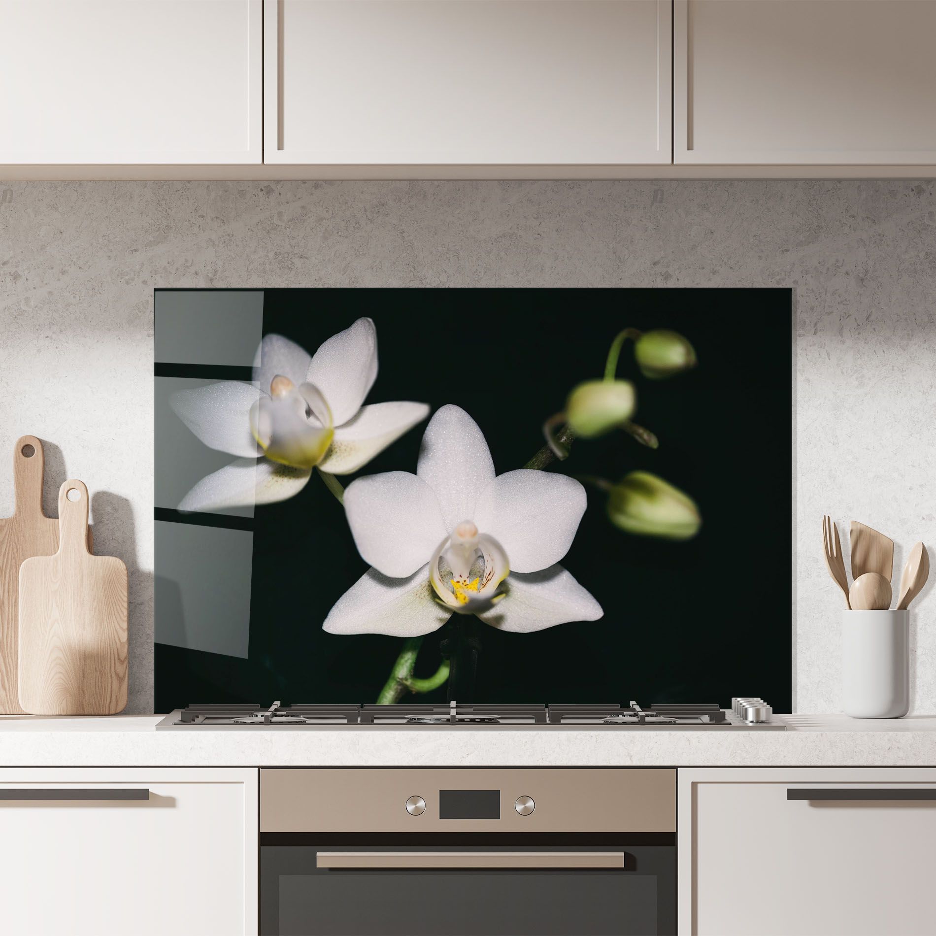 Orchids On Black mockup 7