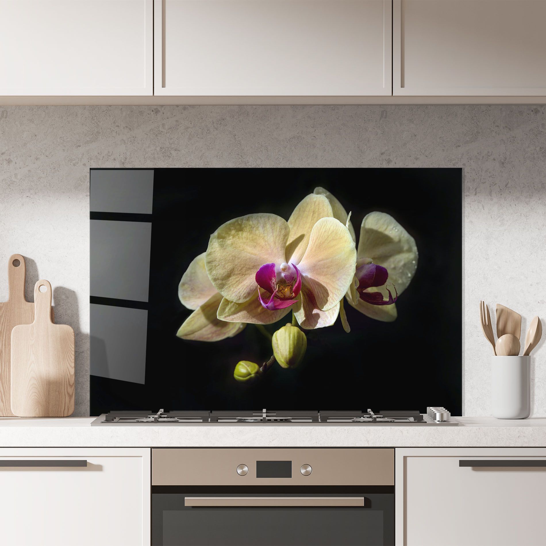 Pastel Yellow Orchids mockup 7