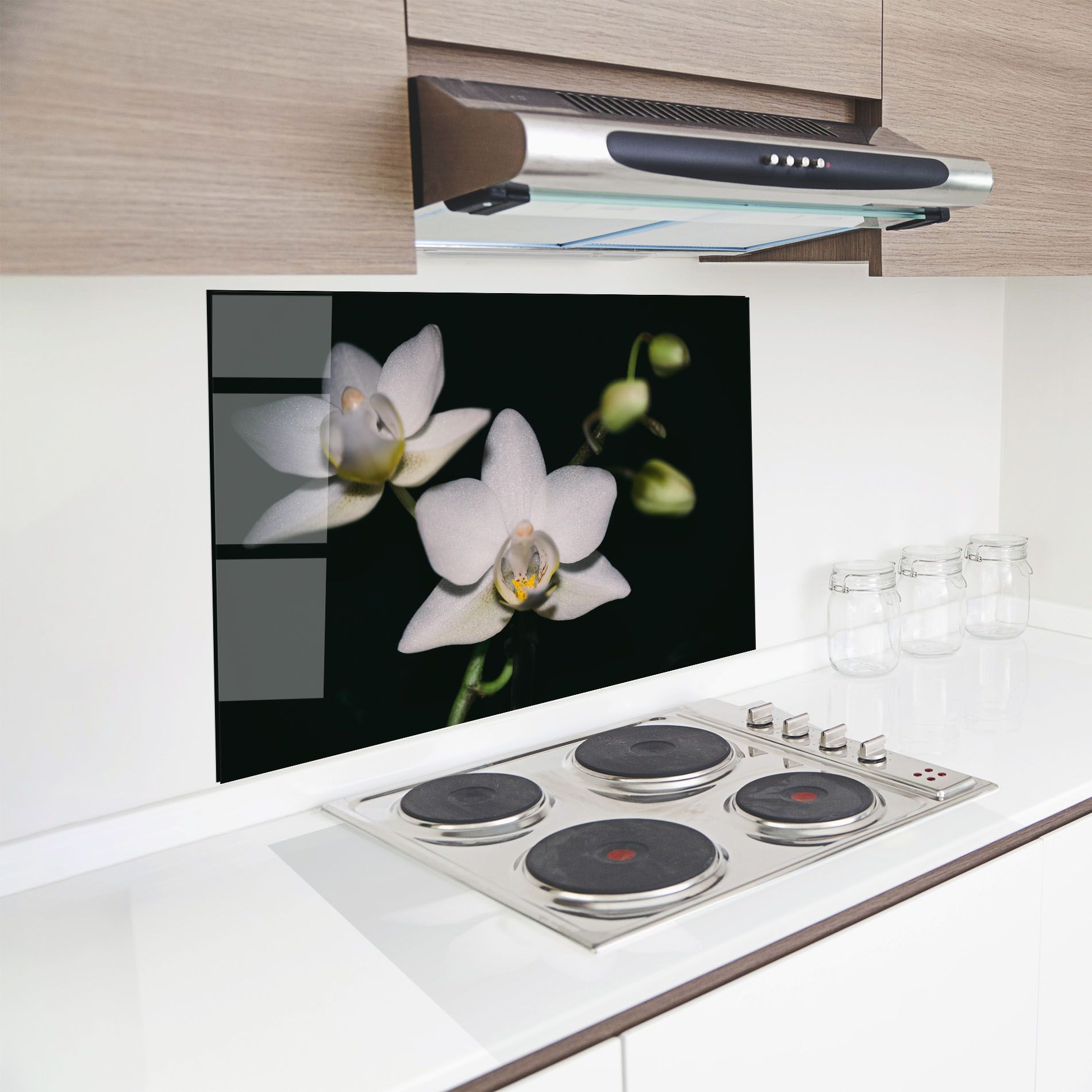 Orchids On Black mockup 8