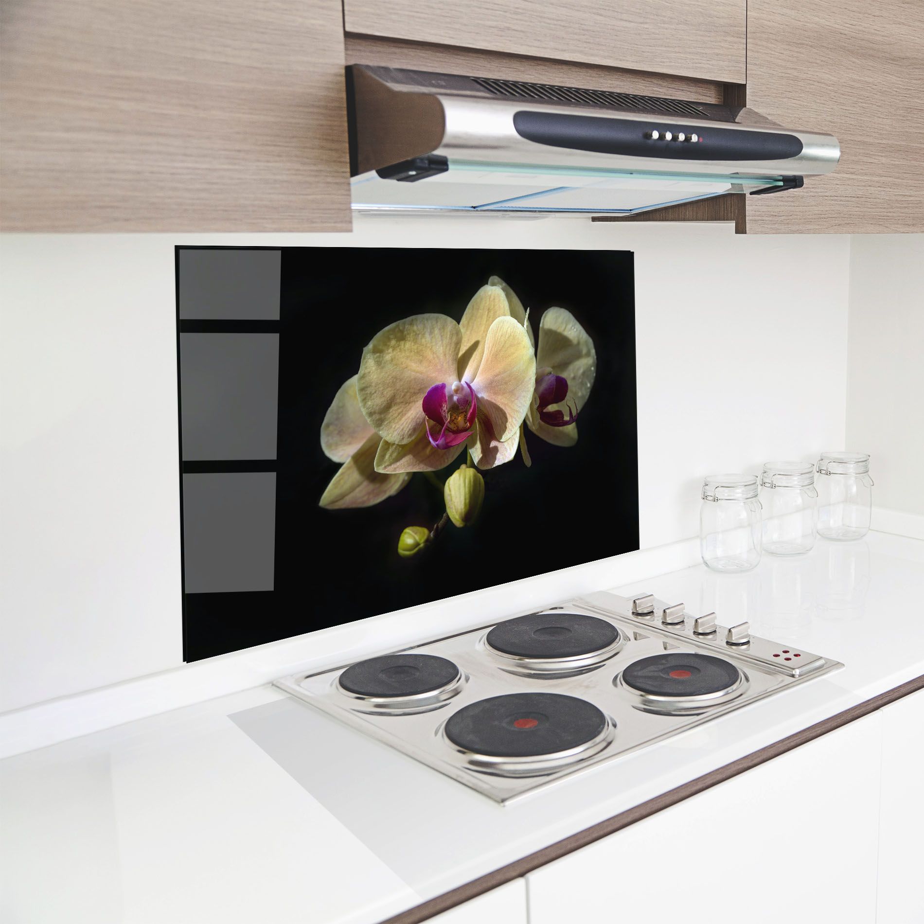 Pastel Yellow Orchids mockup 8