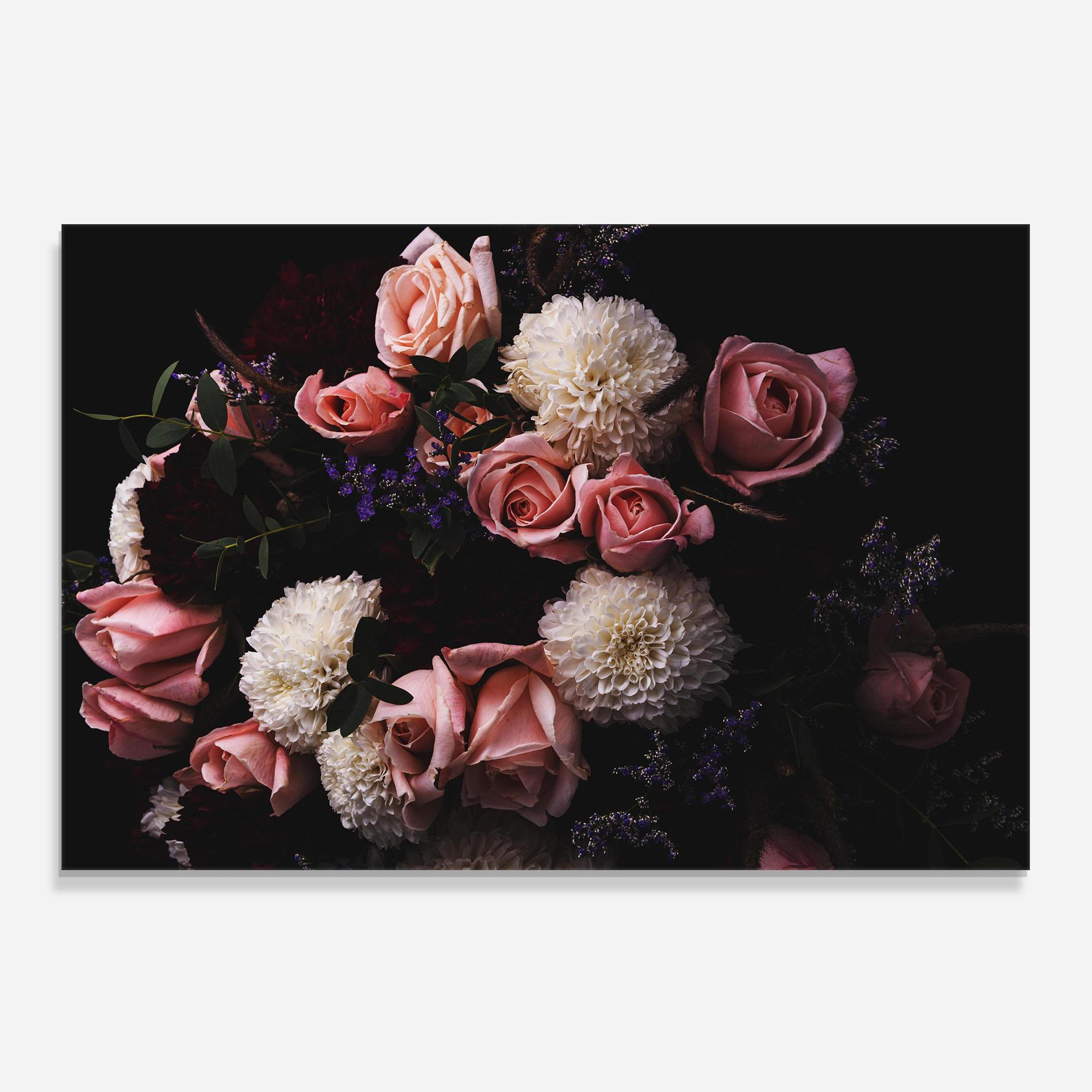 Konyhai üveg hátfal Buchet De Trandafiri mockup 0