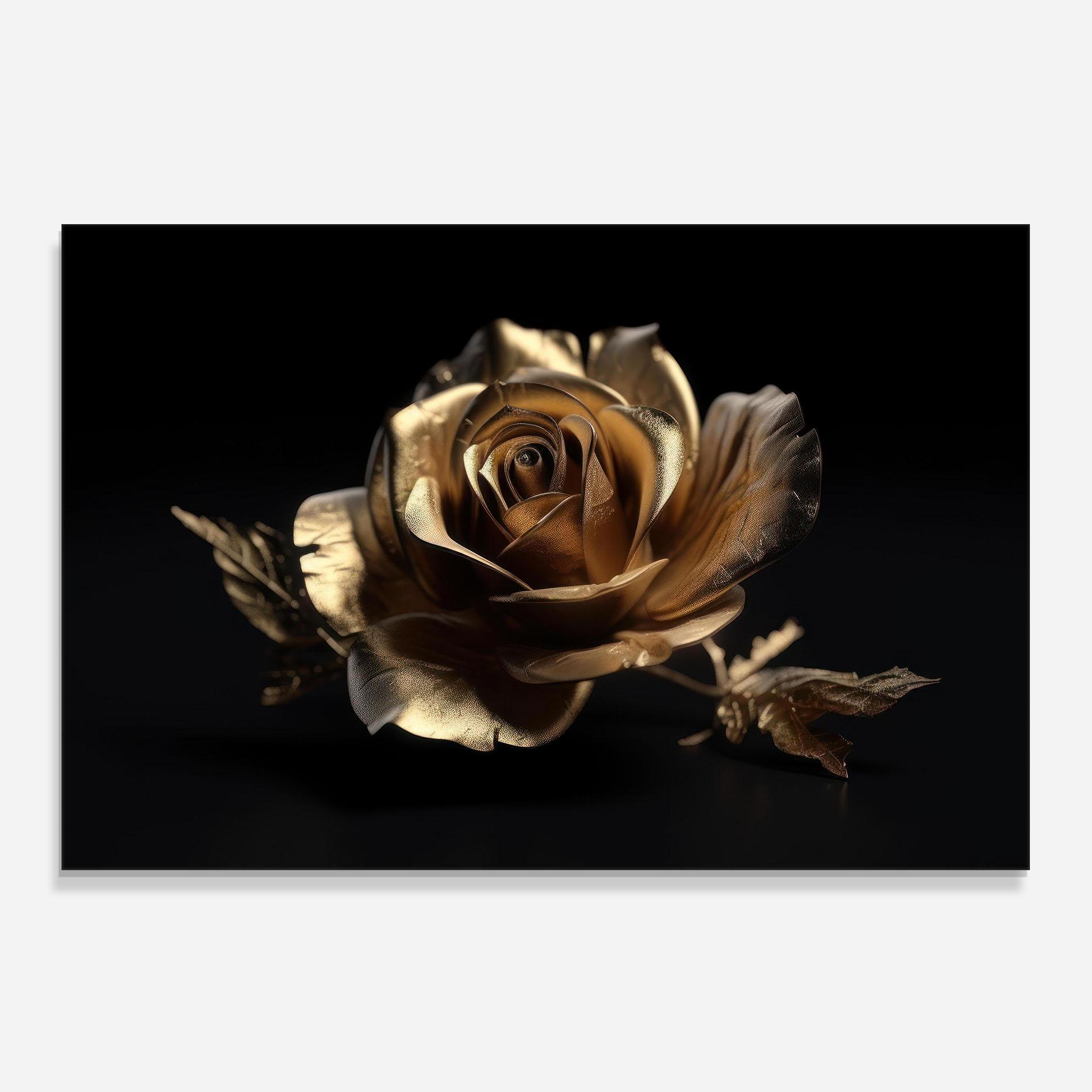 Konyhai üveg hátfal Gold Rose mockup 0