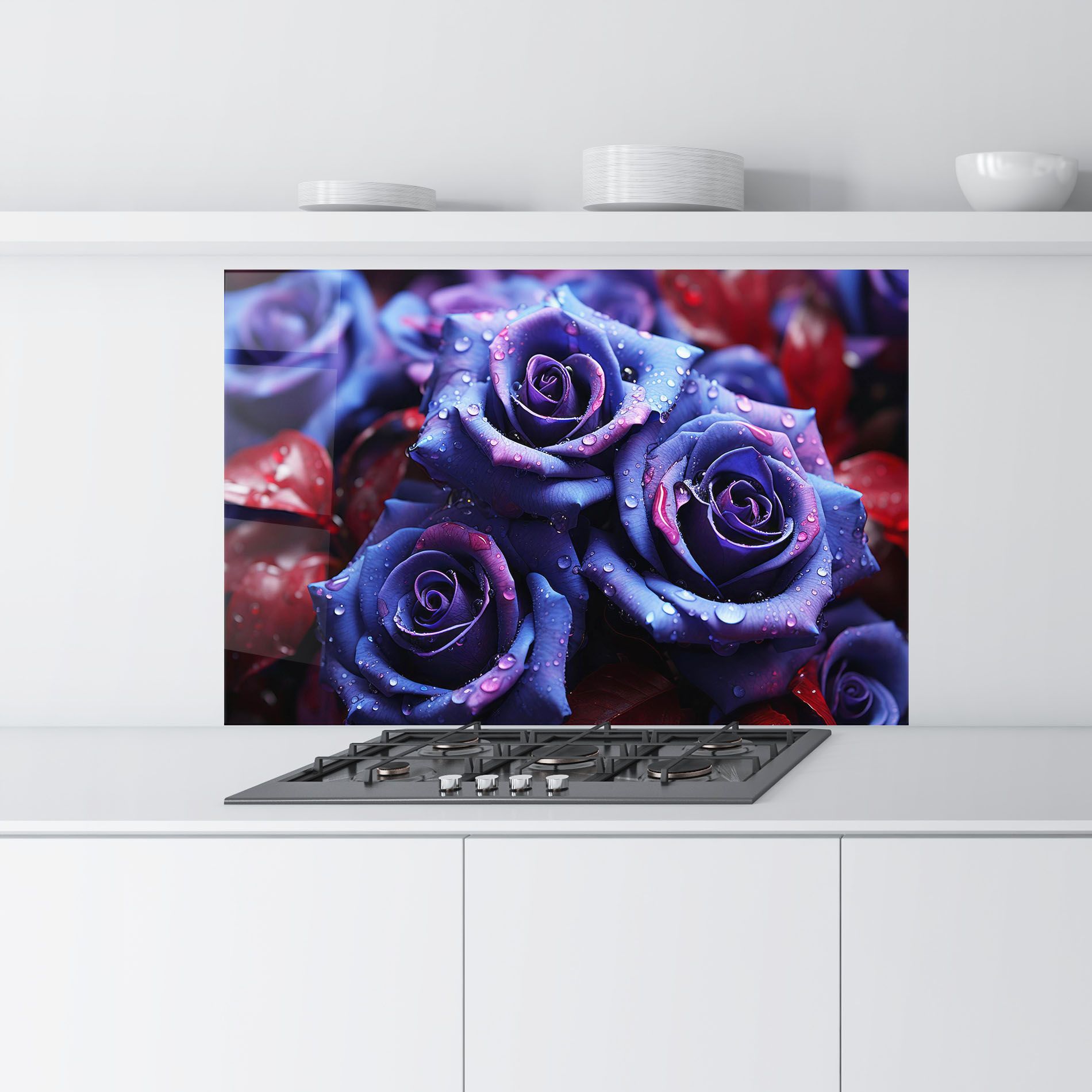 Blue Purple Rose mockup 9