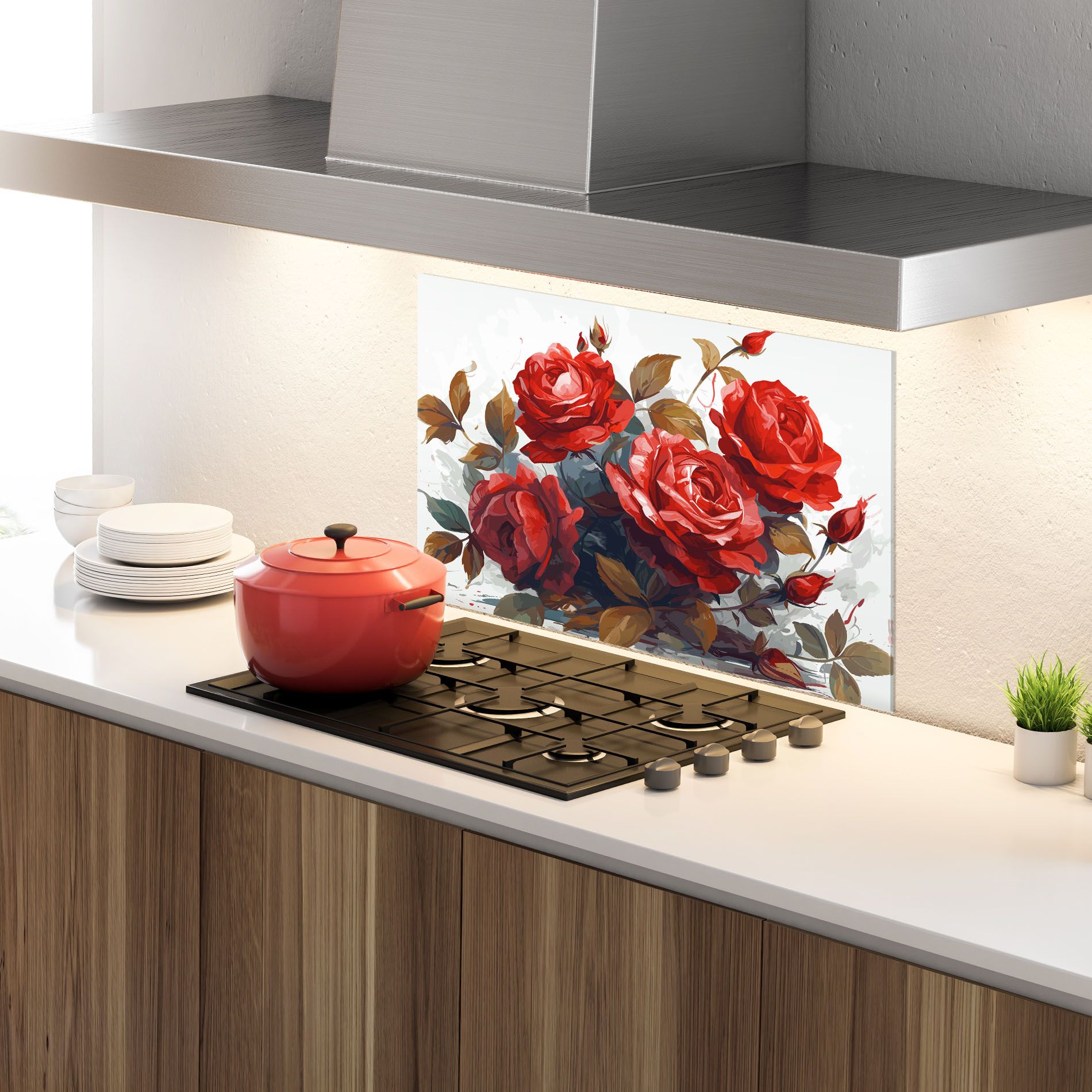 Beautiful Red Roses mockup 4