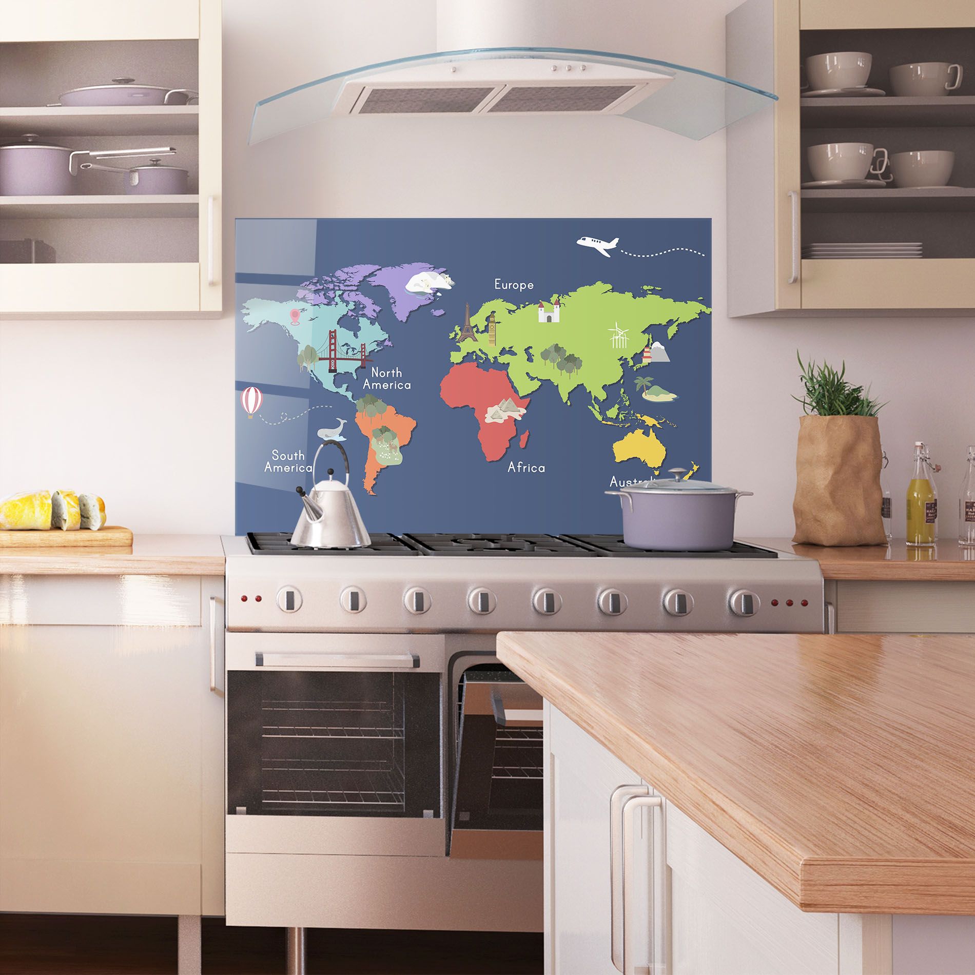 Blue Map World mockup 1