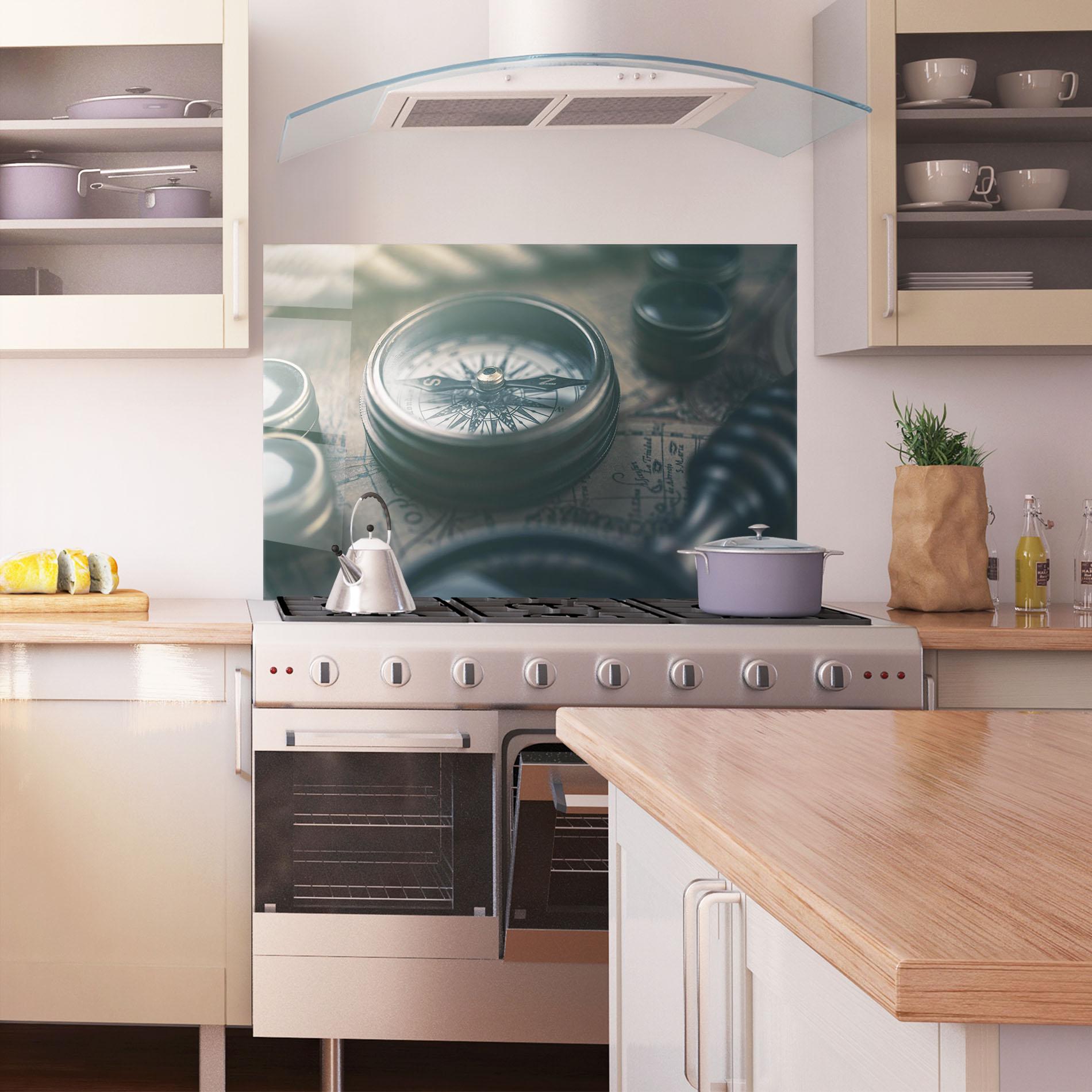 Konyhai üveg hátfal Compass Art mockup 1