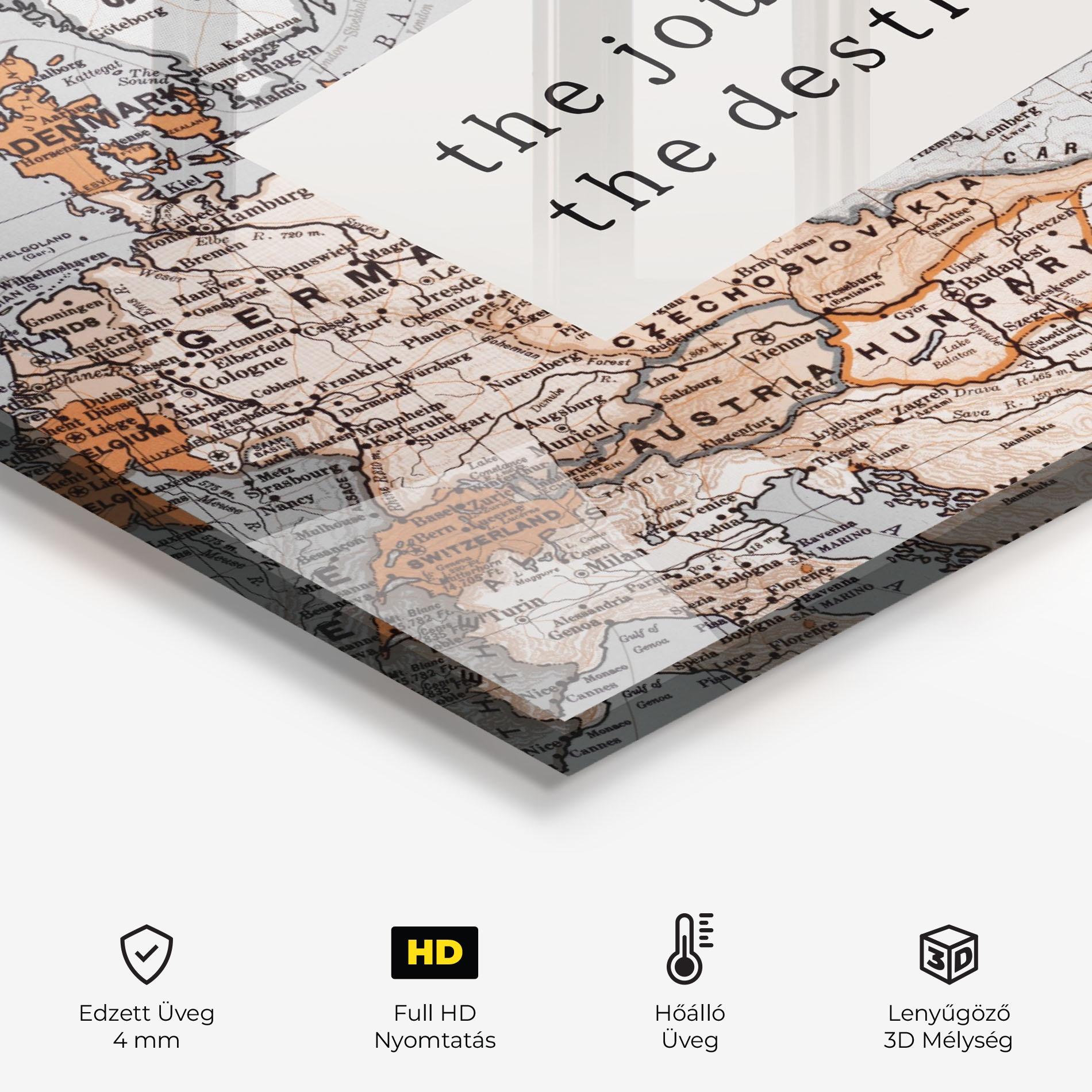 Konyhai üveg hátfal Destination Journey mockup 2