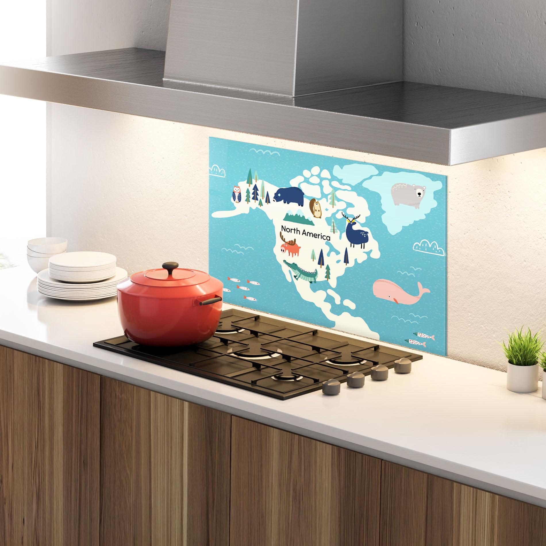 Konyhai üveg hátfal North America mockup 4