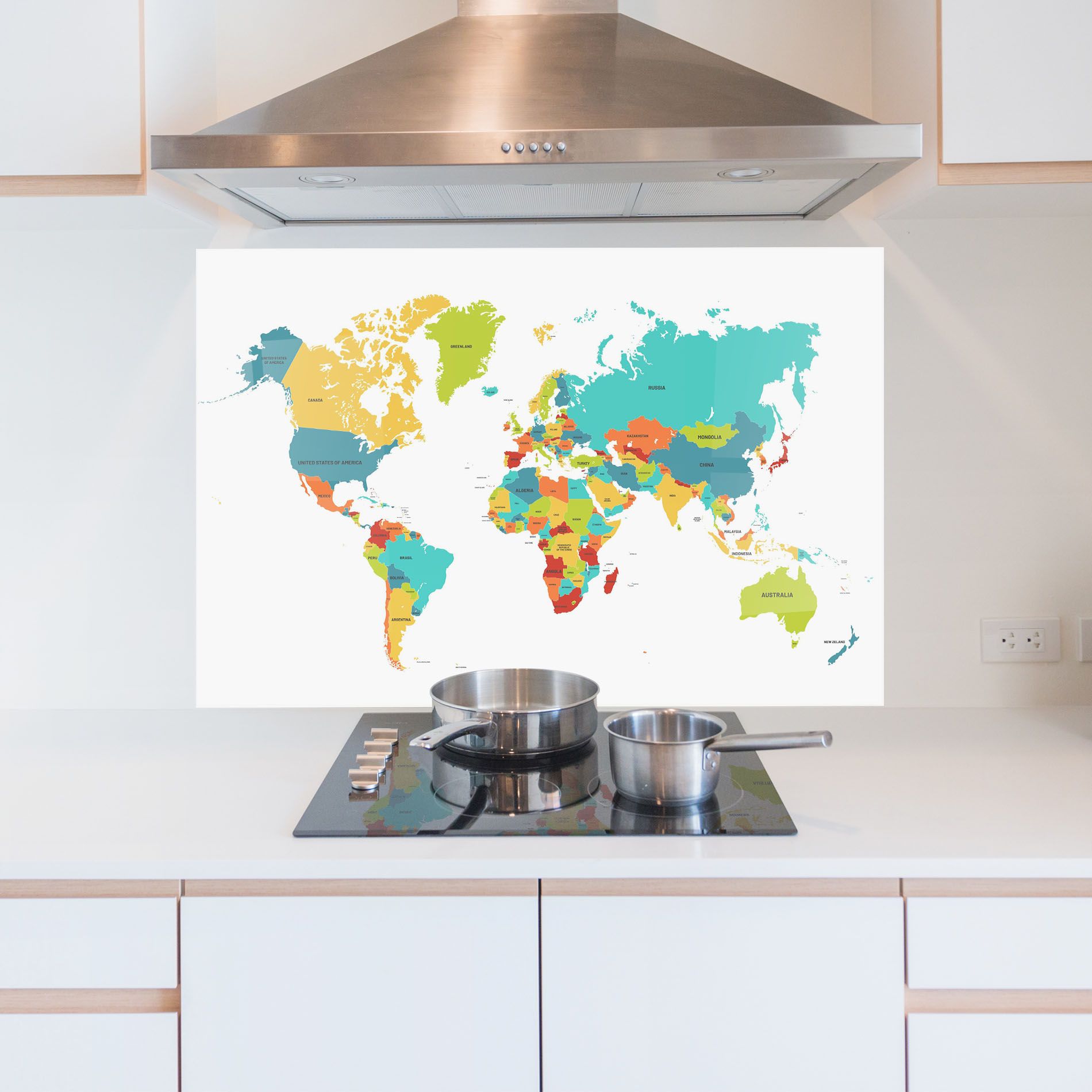 Colorful World Map mockup 5