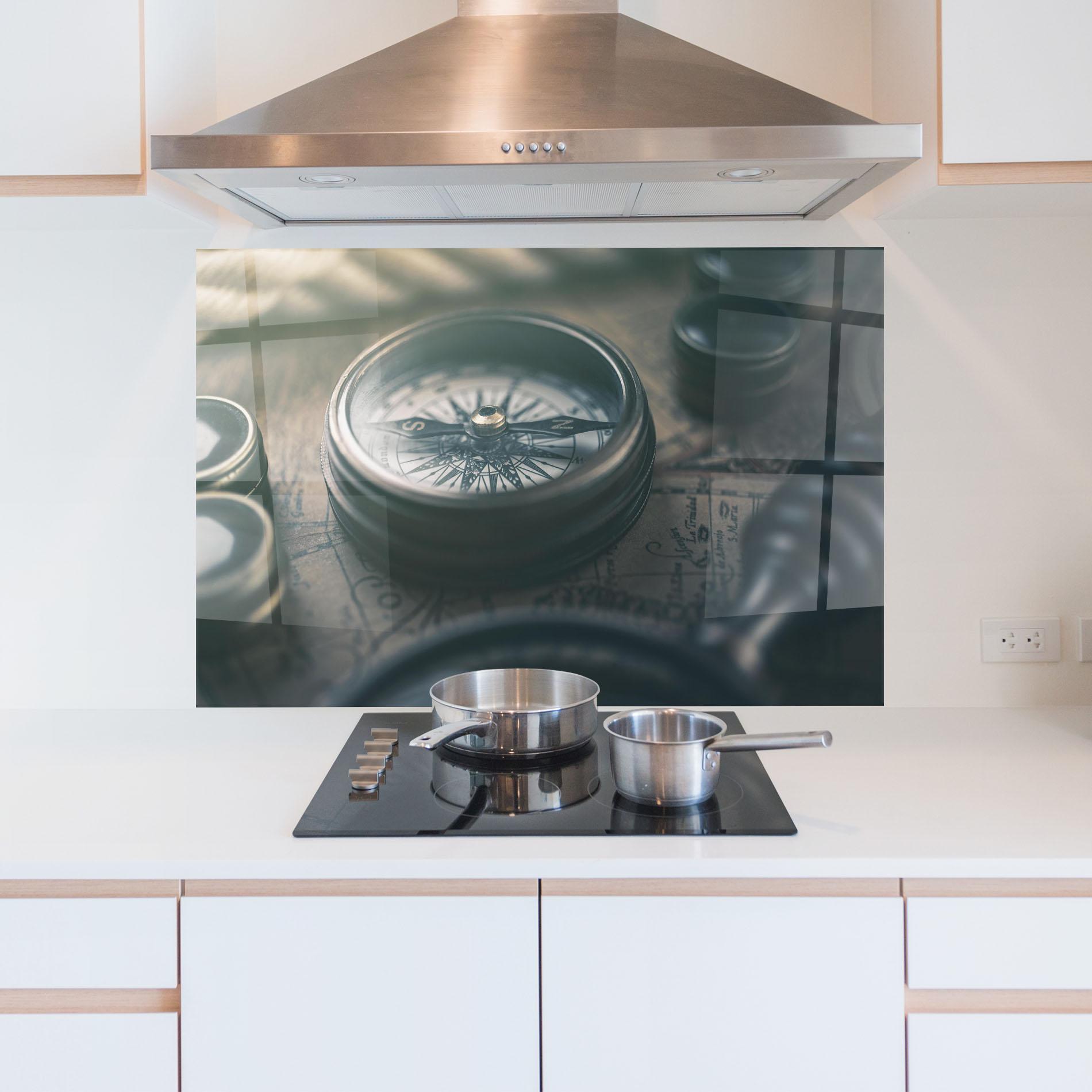 Konyhai üveg hátfal Compass Art mockup 5