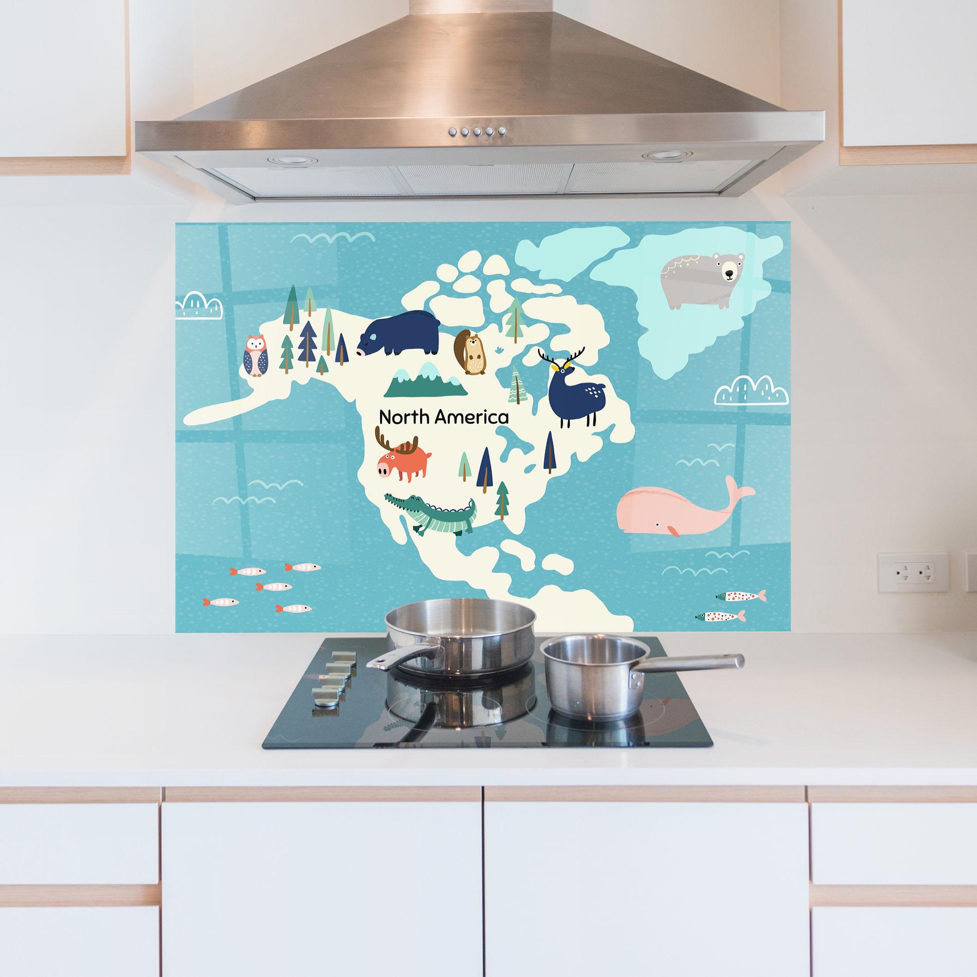 Konyhai üveg hátfal North America mockup 5