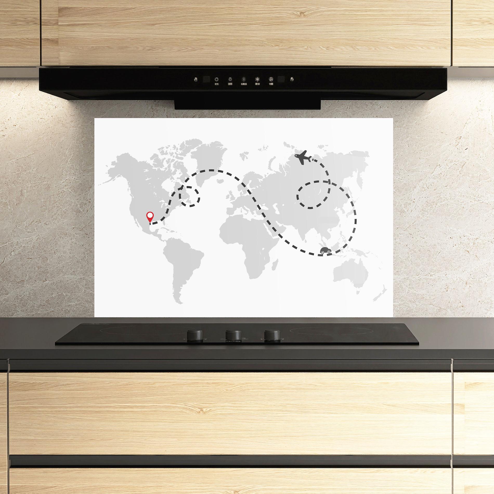 Konyhai üveg hátfal Traveldream mockup 3