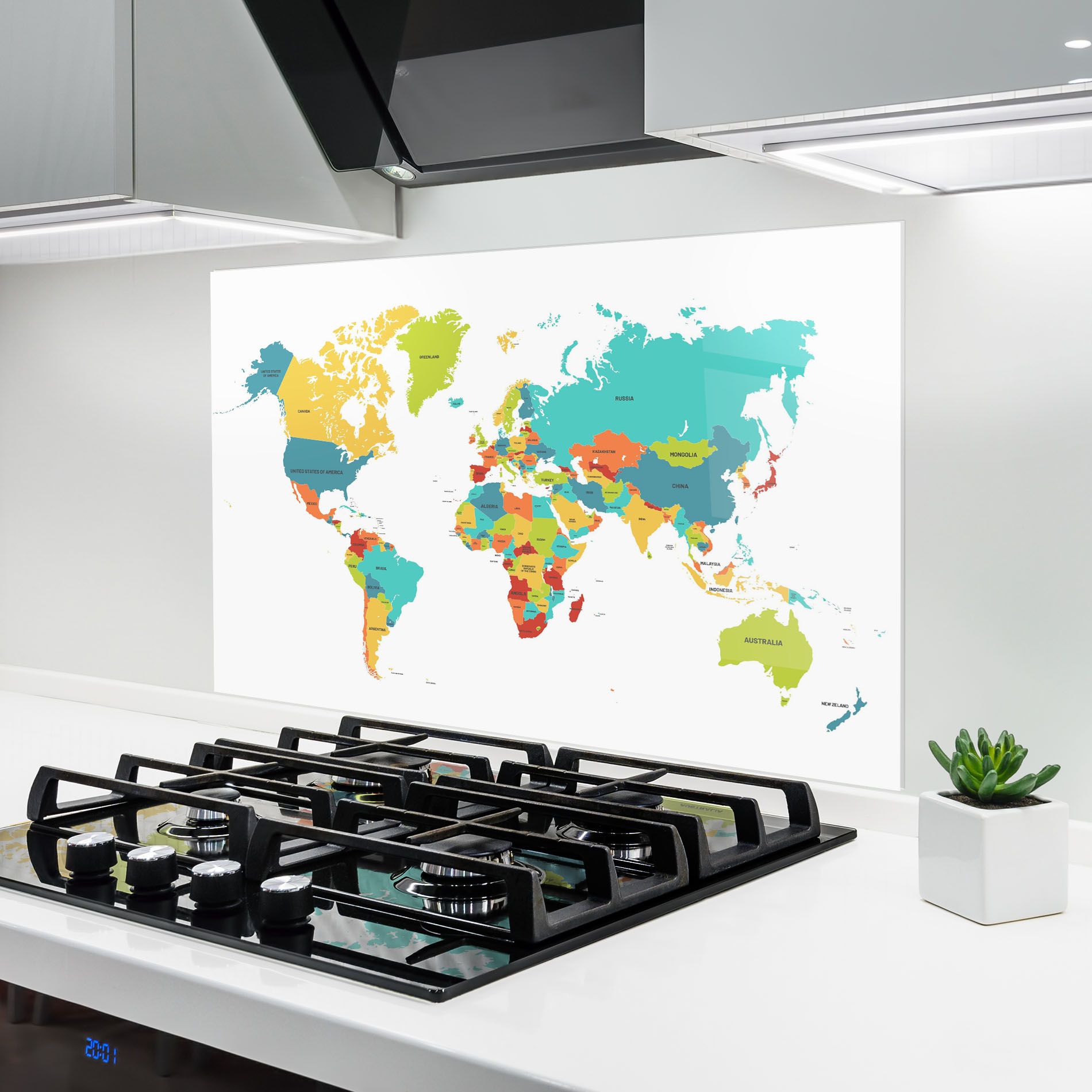 Colorful World Map mockup 6