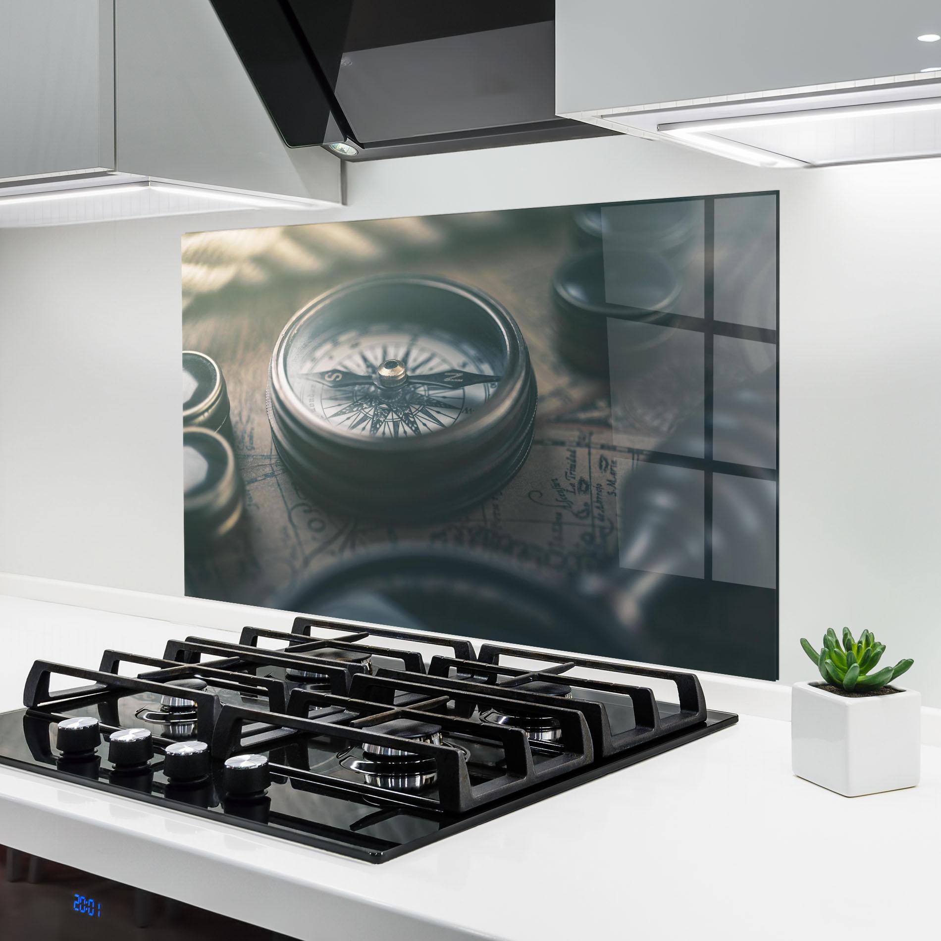 Konyhai üveg hátfal Compass Art mockup 6