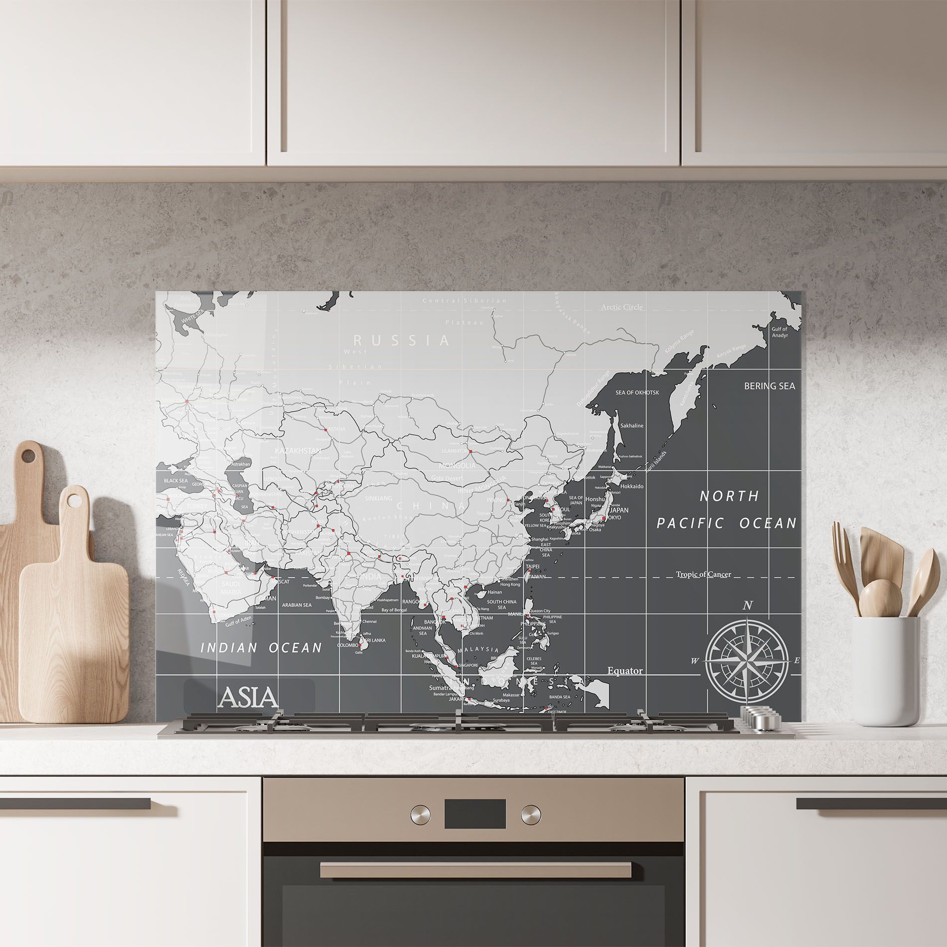 Asia Minimal Map mockup 7