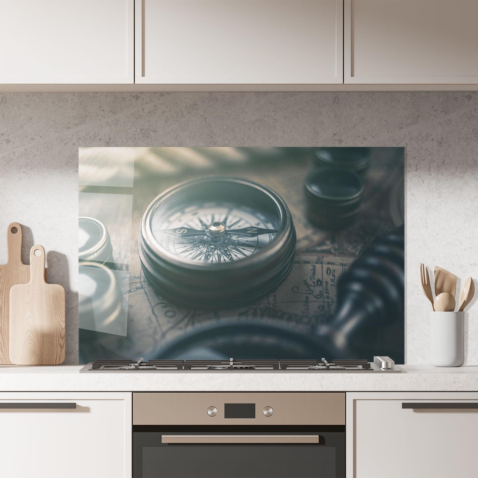 Konyhai üveg hátfal Compass Art mockup 7