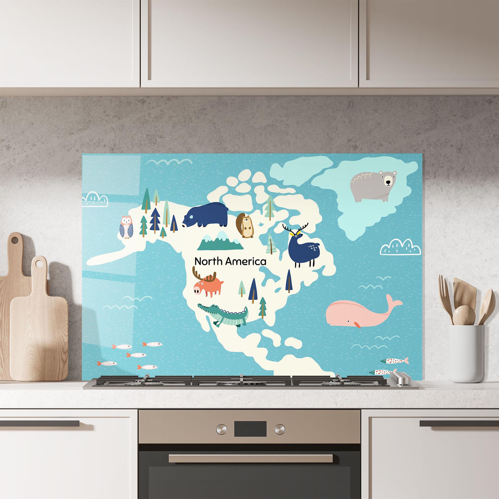 Konyhai üveg hátfal North America mockup 7